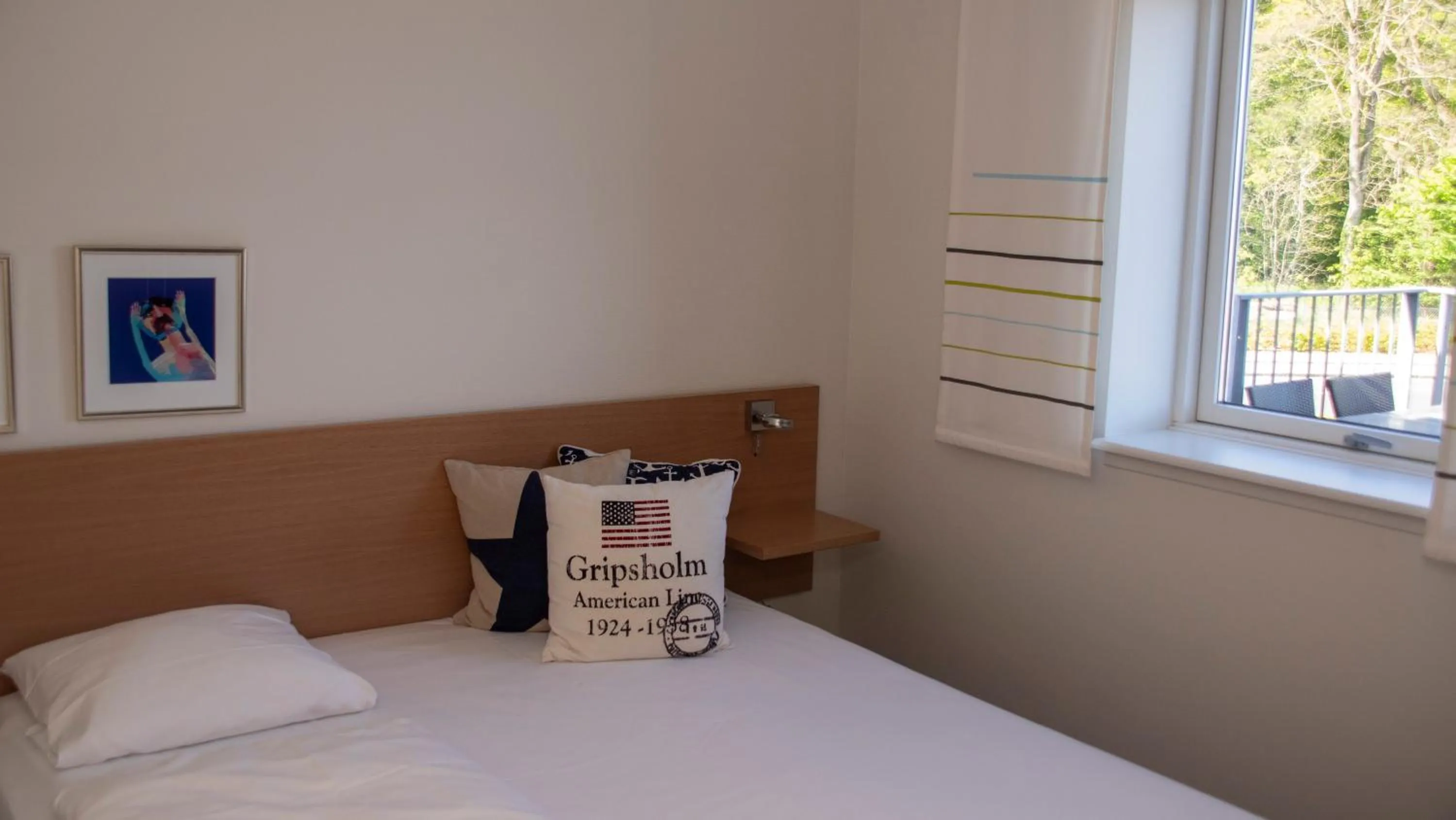 Bedroom, Bed in Hotel Strandtangen