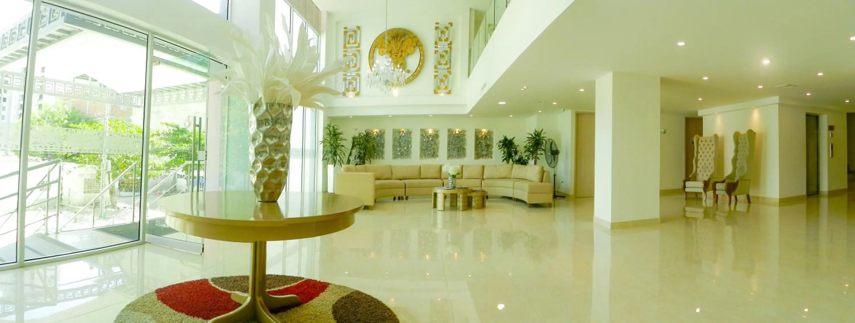 Lobby or reception in Hotel Tayrona del Mar