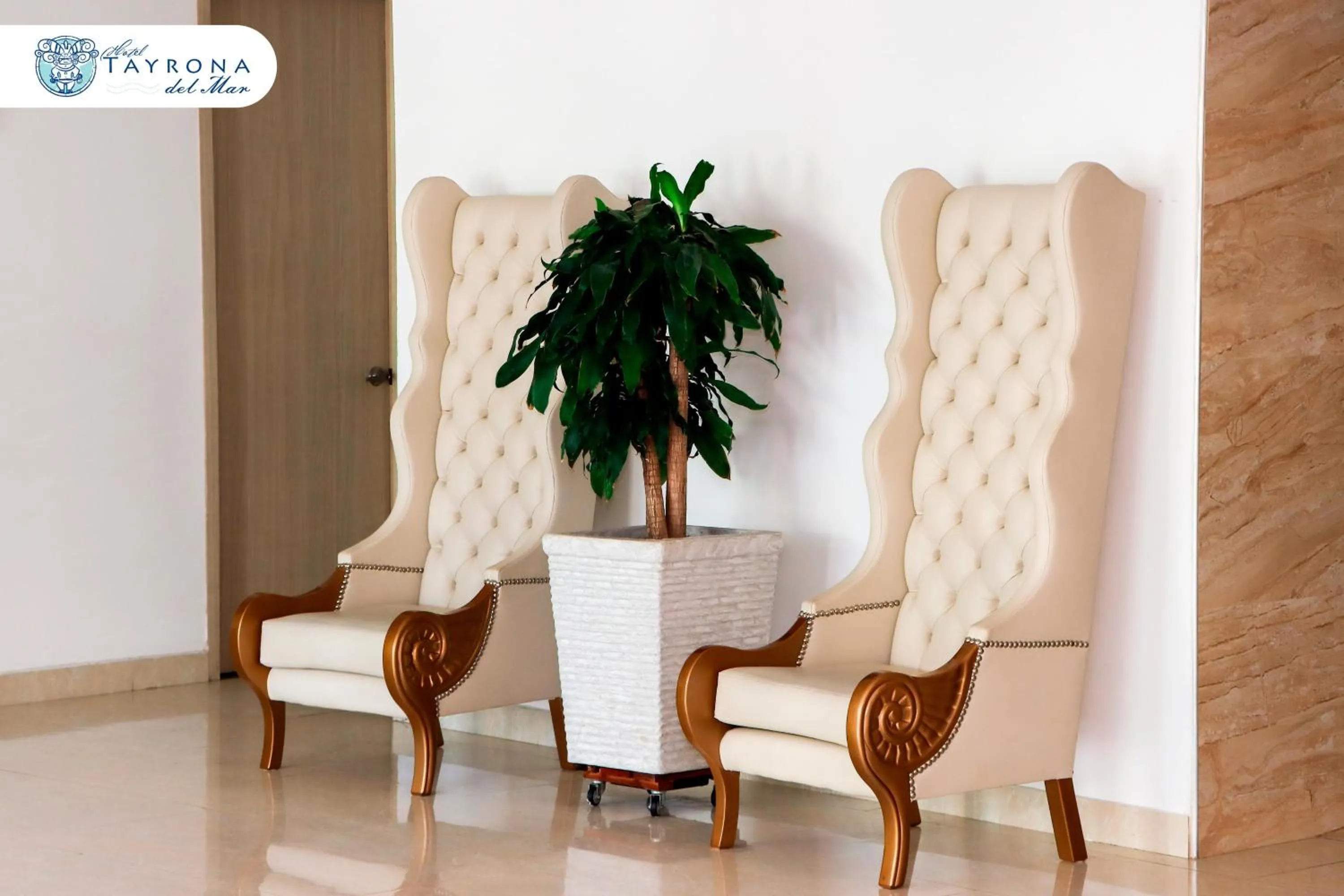 Lobby or reception in Hotel Tayrona del Mar