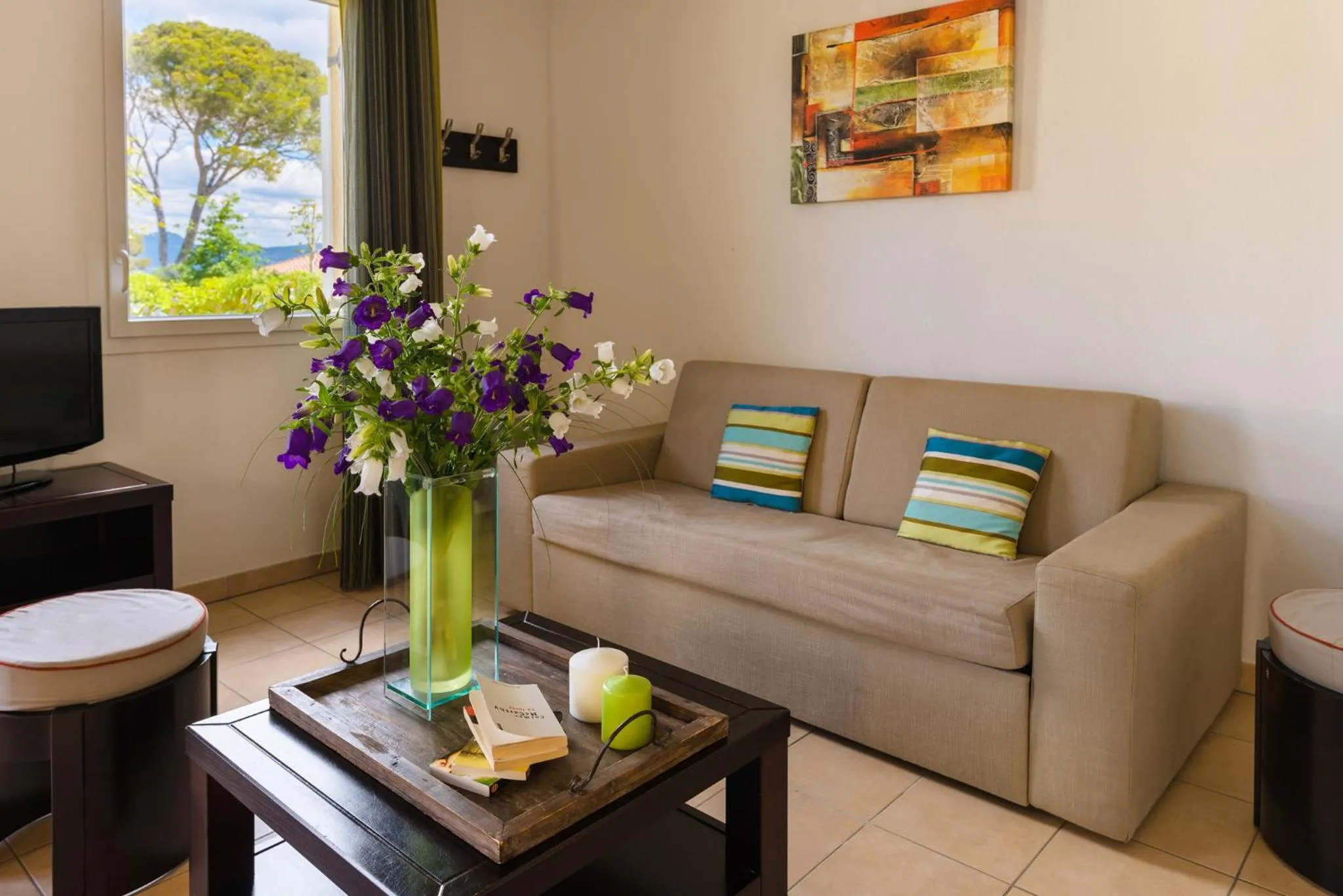 Living room in Lagrange Vacances Les Terrasses des Embiez