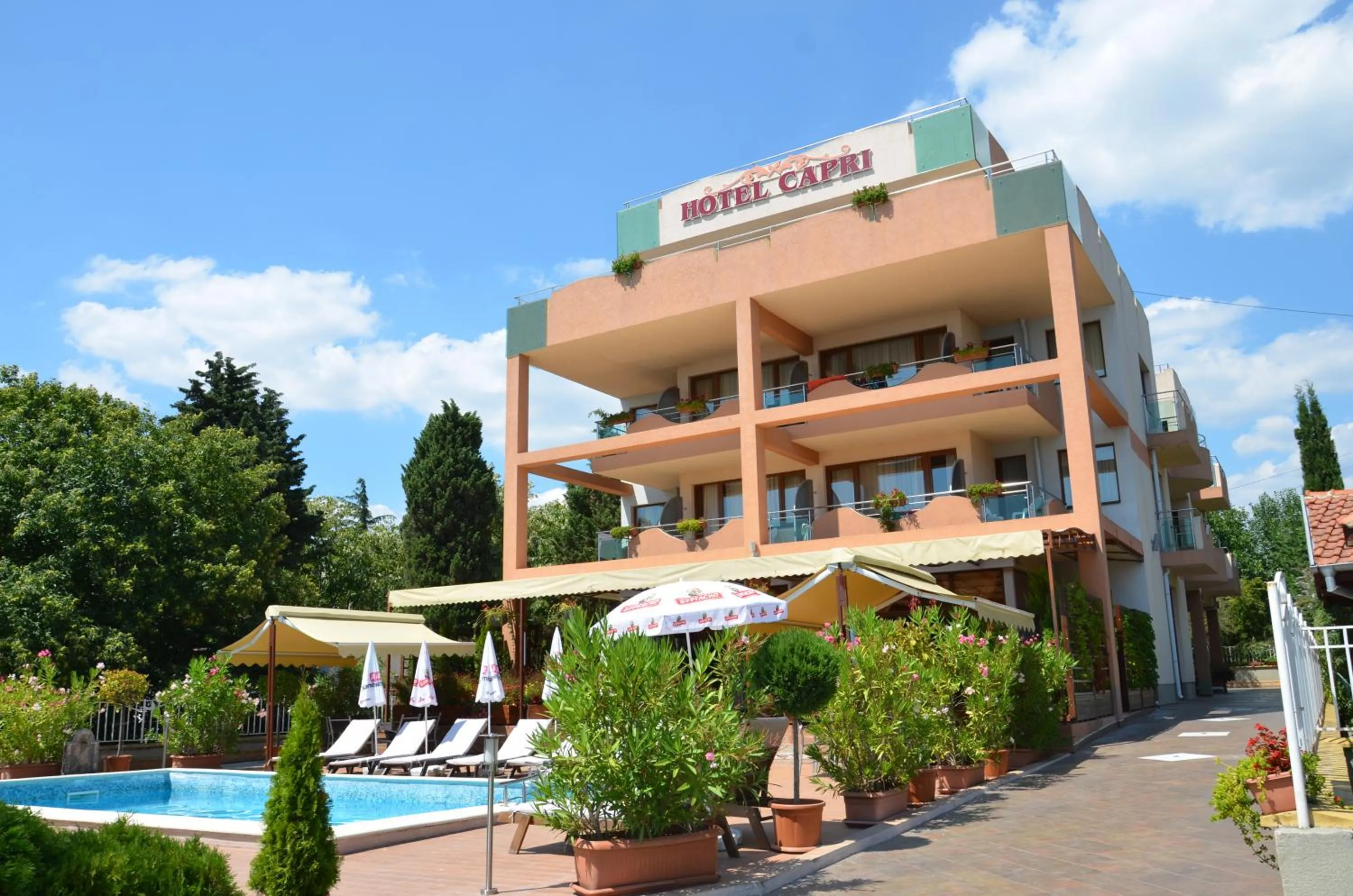 Property building in Hotel Capri