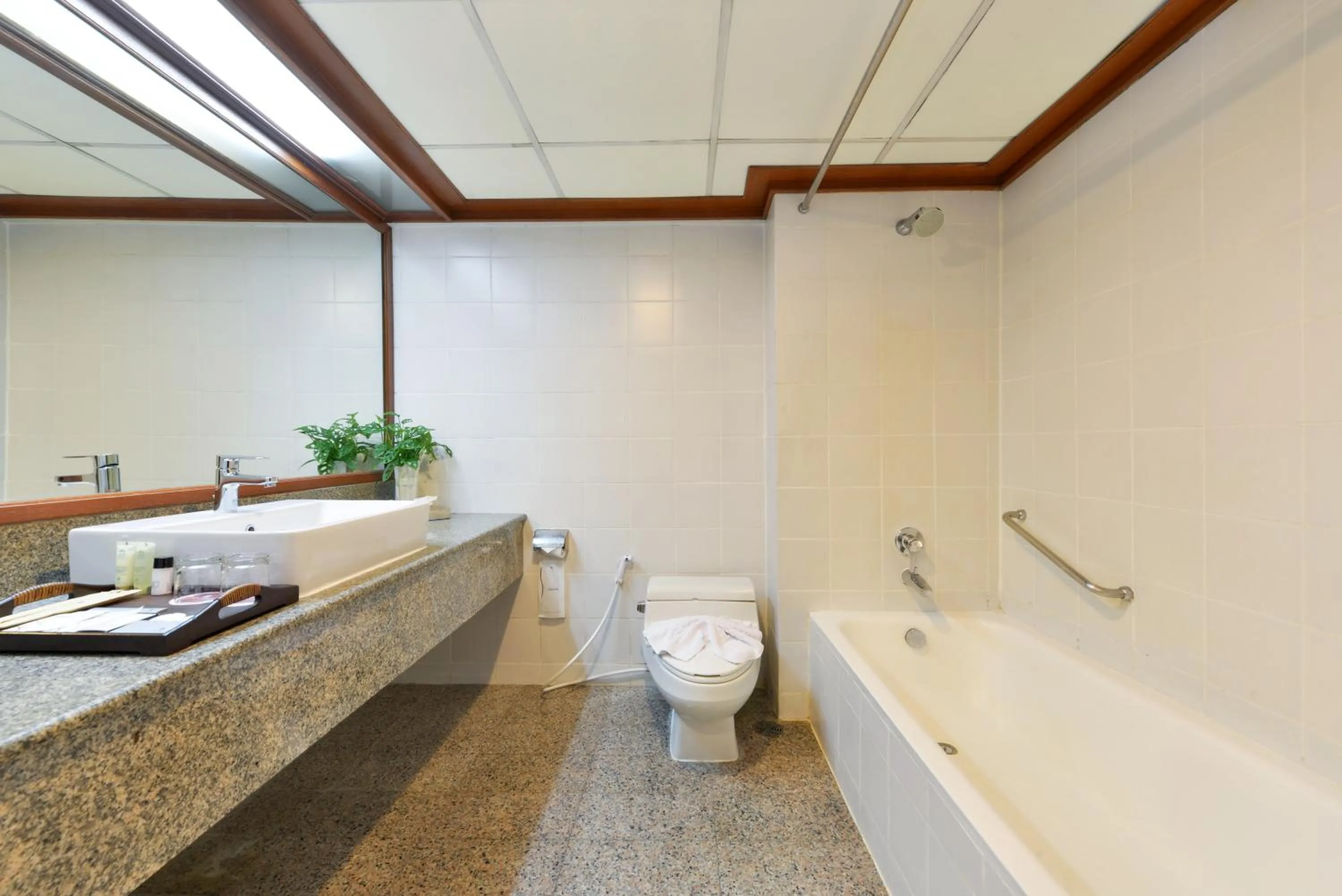 Toilet in Twin Towers Hotel