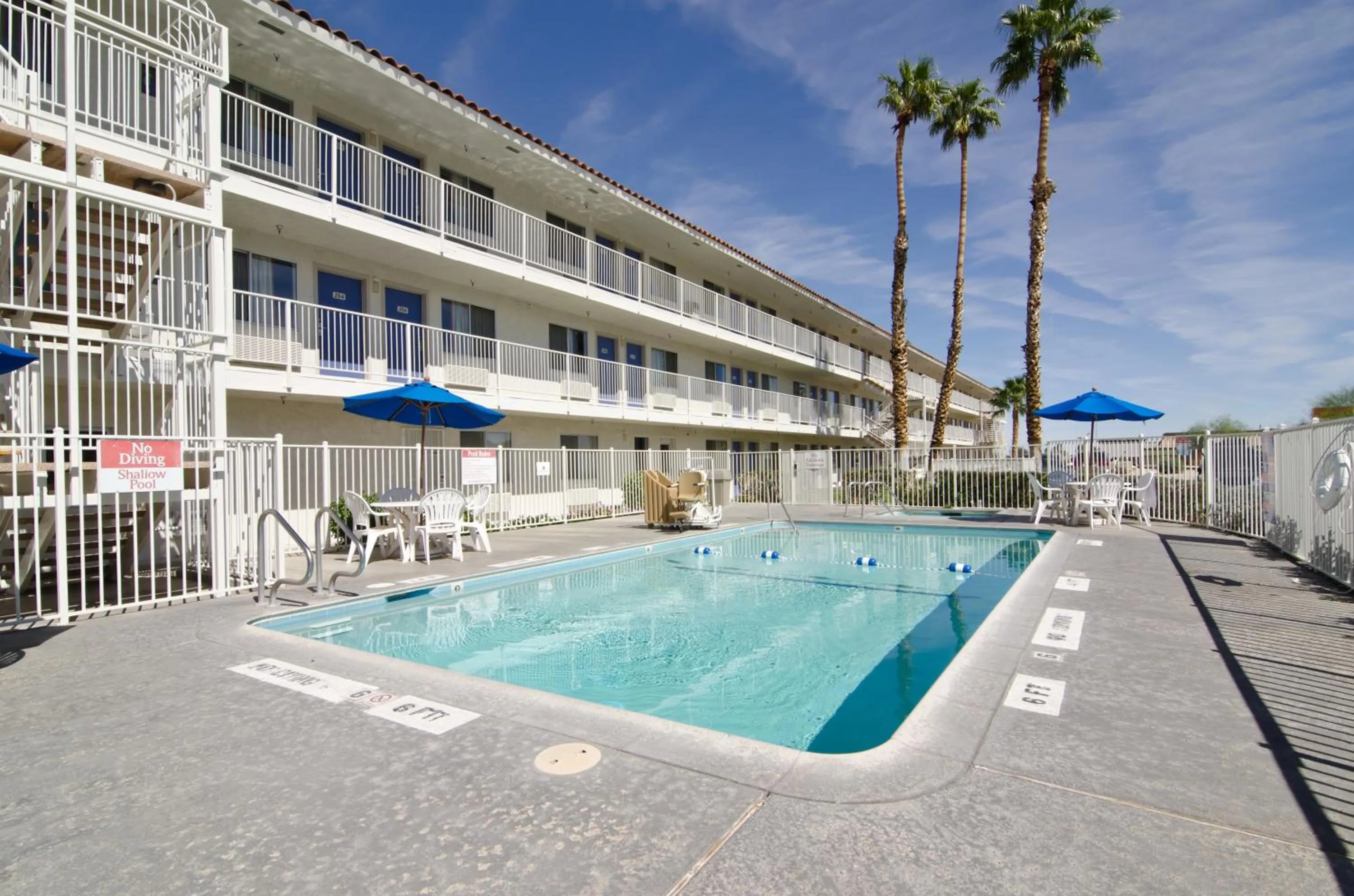 Swimming pool in Motel 6-Twentynine Palms, CA