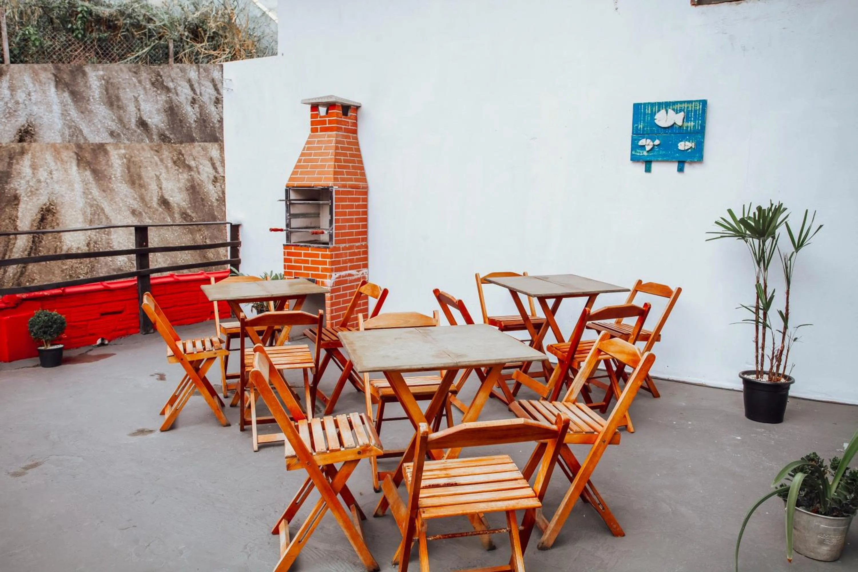 BBQ facilities in Pousada Chale Suísso