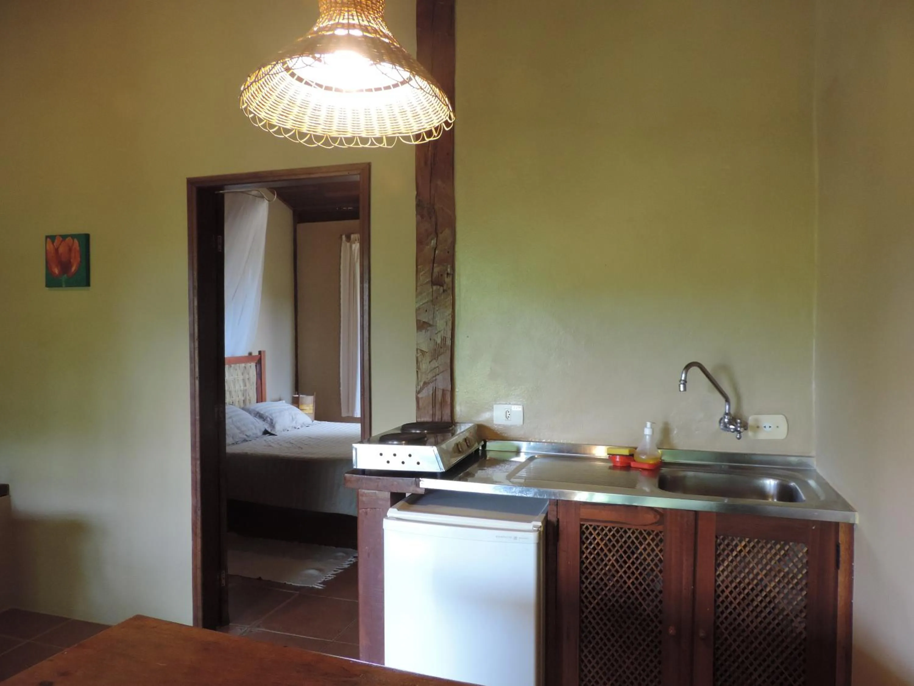 Kitchen or kitchenette in Pousada Villa Da Prainha