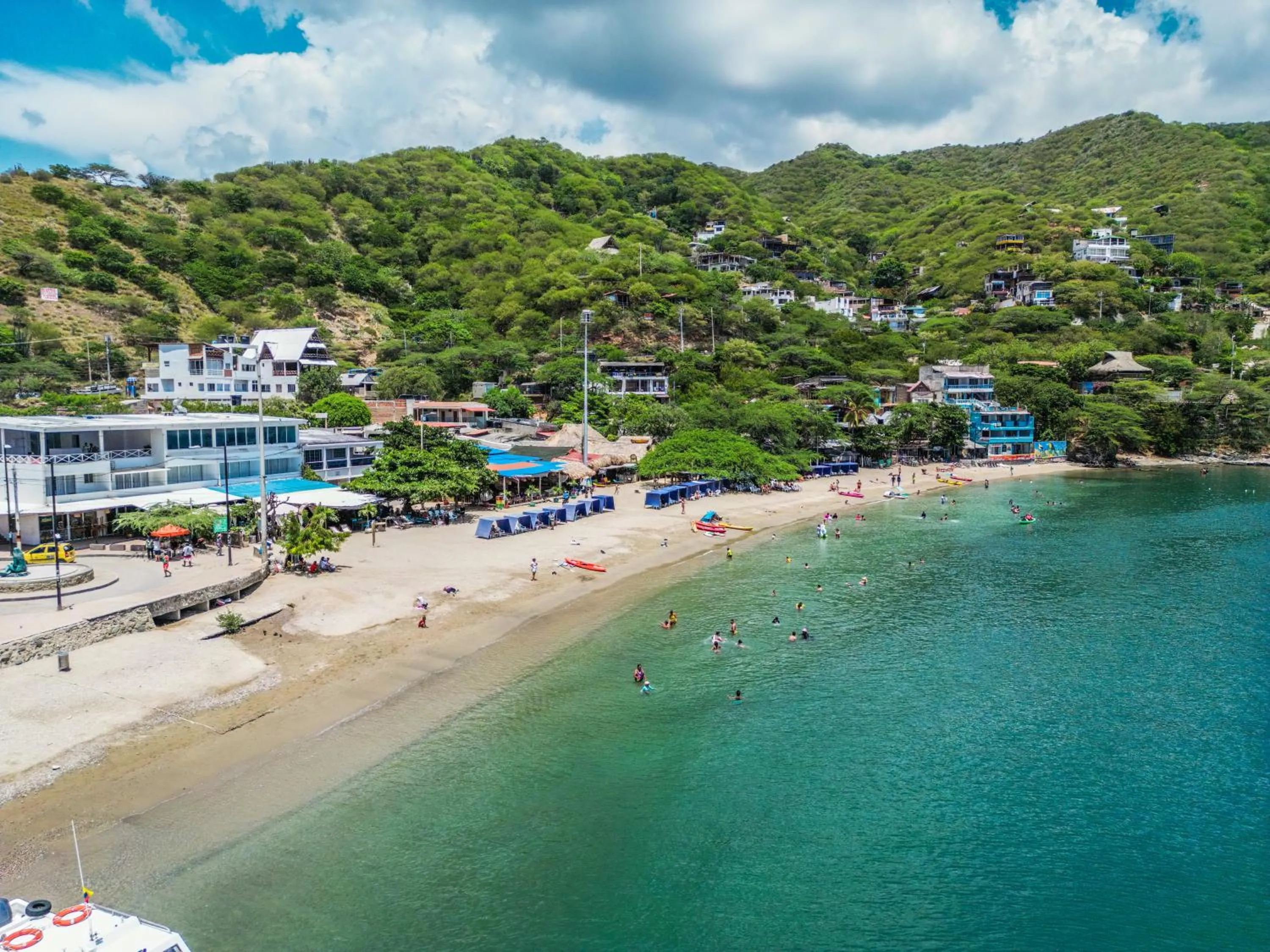 Bird's eye view in La Ballena Azul Hotel