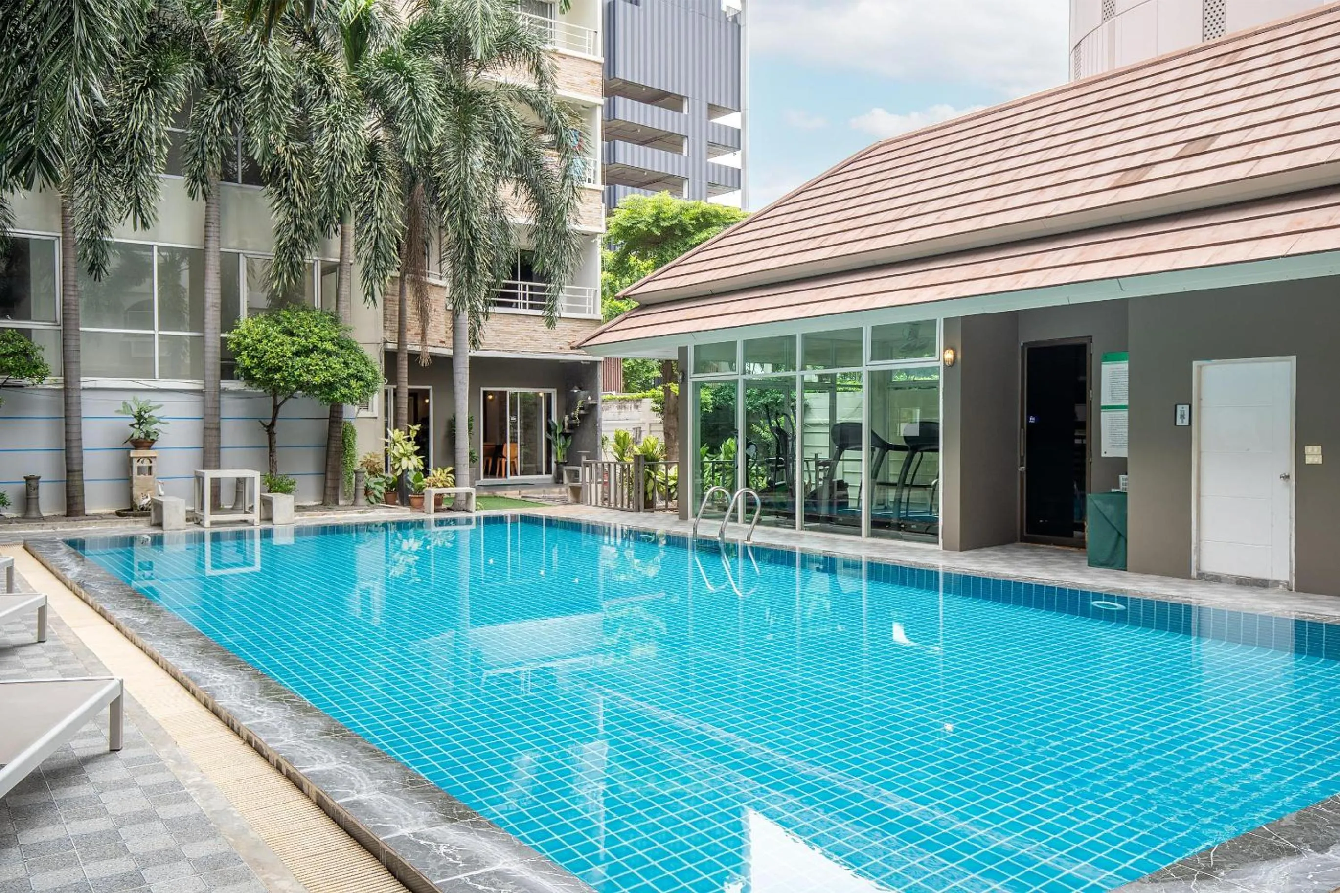Swimming pool in P-Park Suvarnabhumi