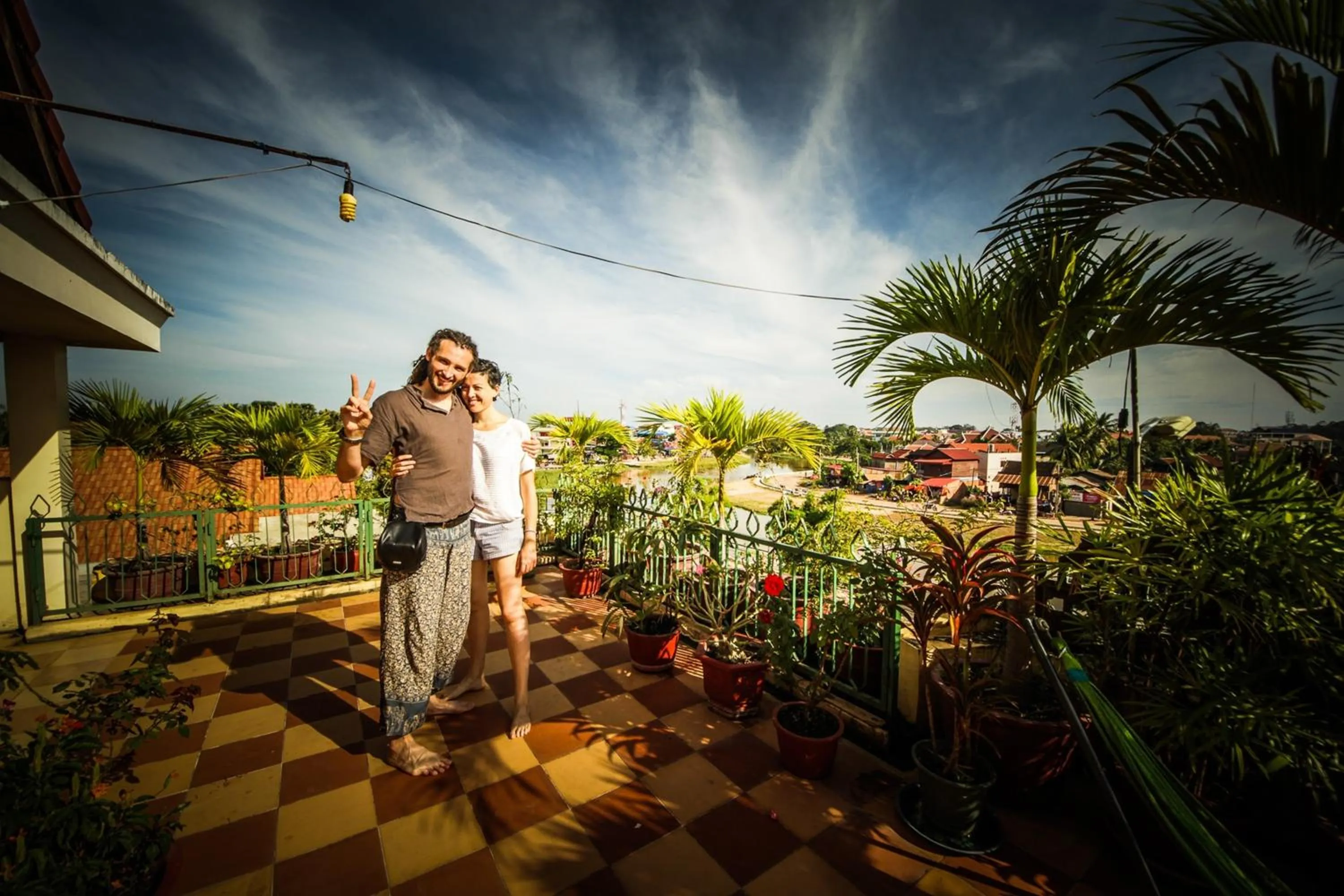 River view in Siem Reap Riverside Hotel