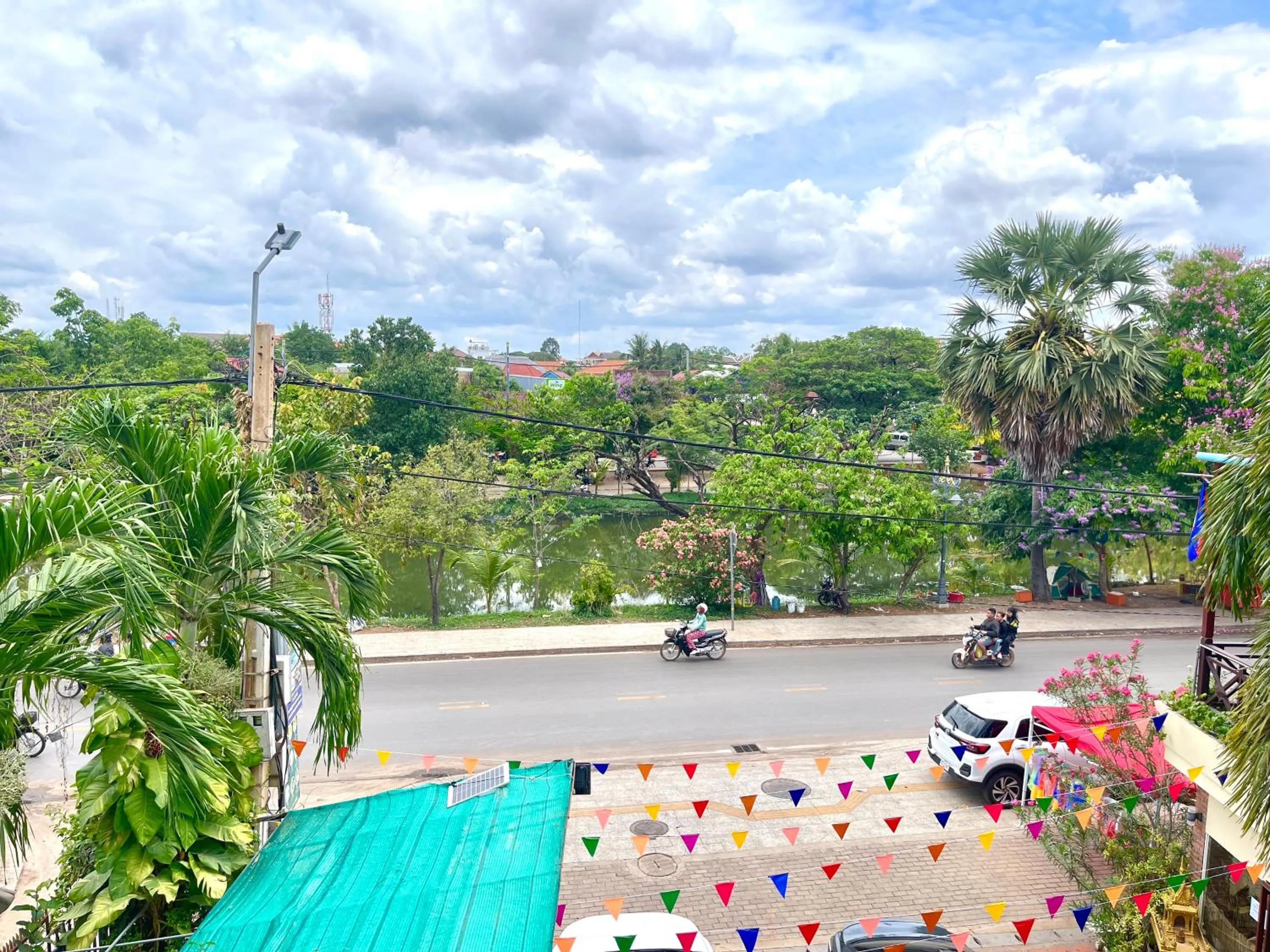 River view in Siem Reap Riverside Hotel