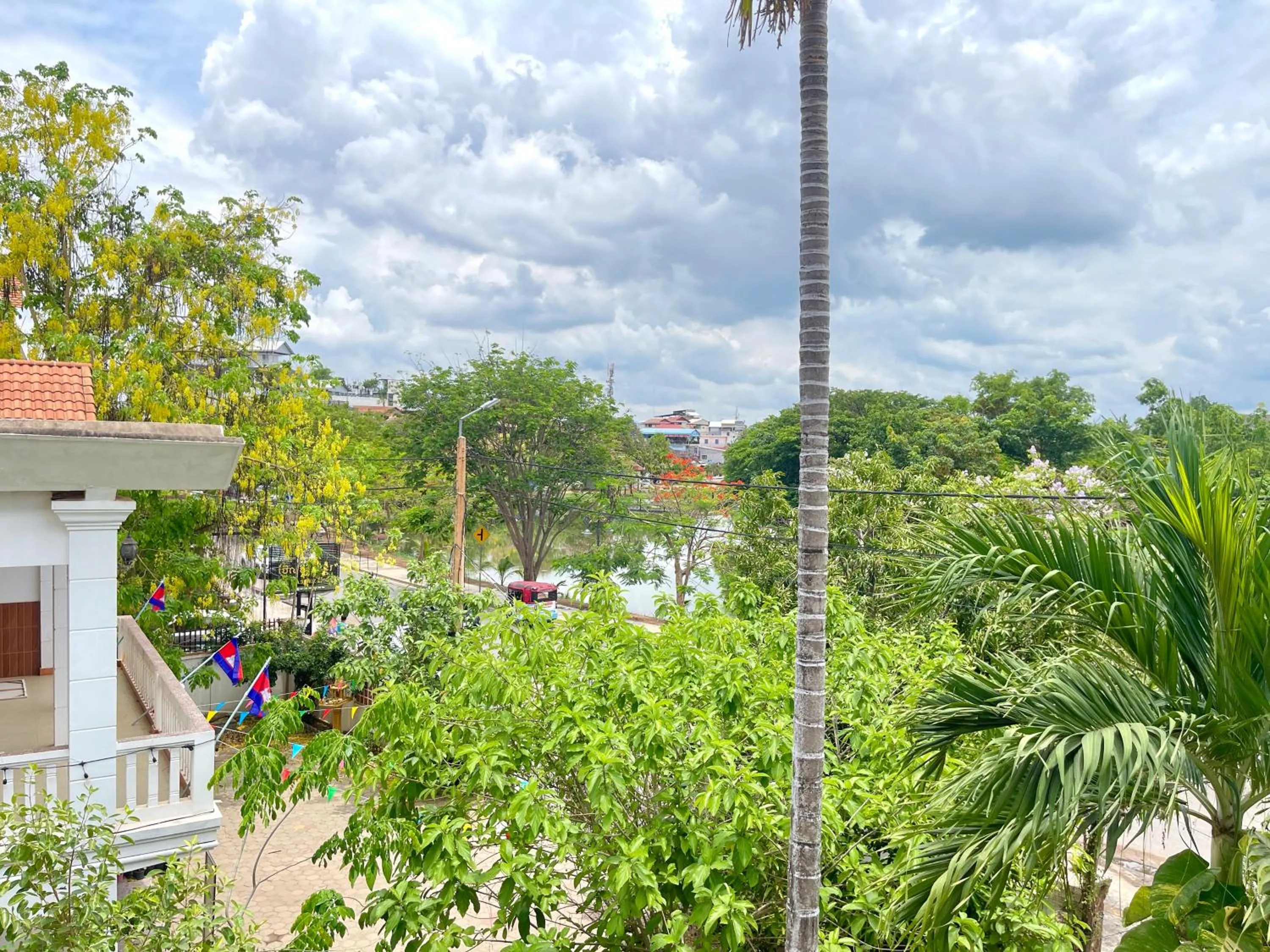 City view in Siem Reap Riverside Hotel