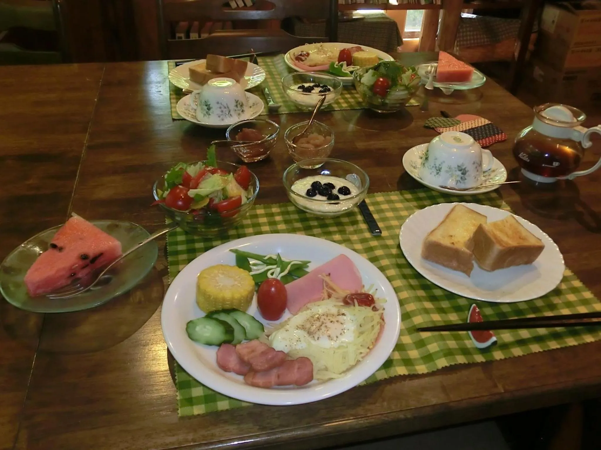 Breakfast in Canadian Loghouse Inn AzuminoYujin