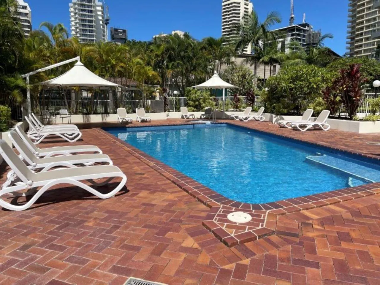 Swimming pool in The Crest Apartments