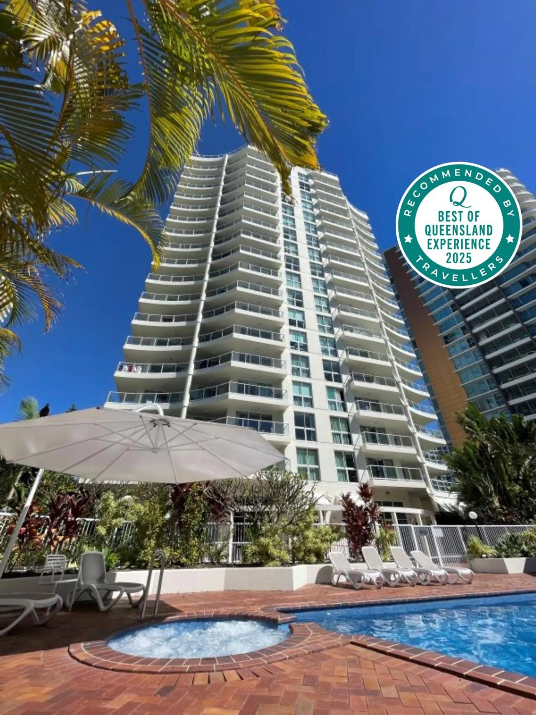 Property building in The Crest Apartments