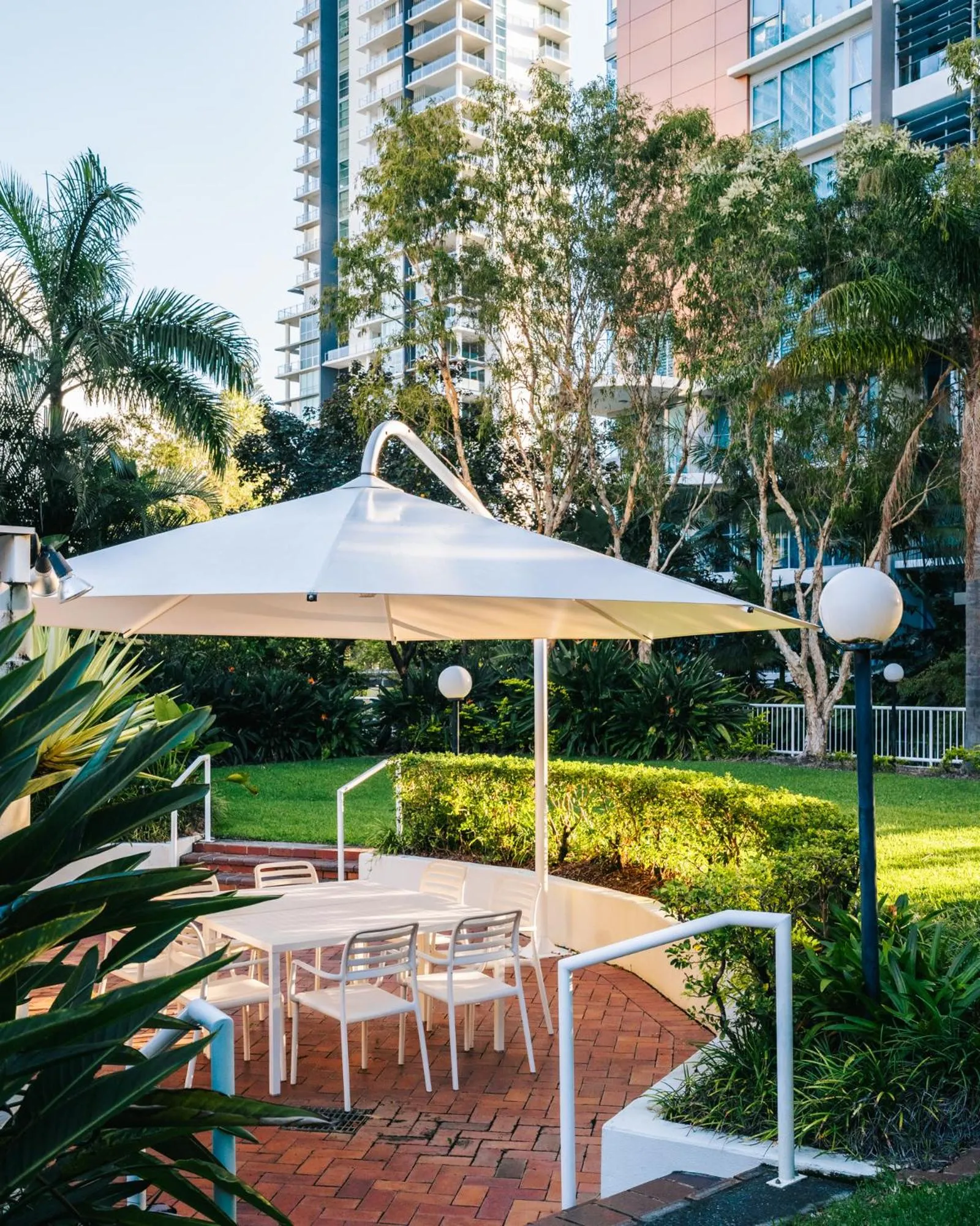 BBQ facilities in The Crest Apartments