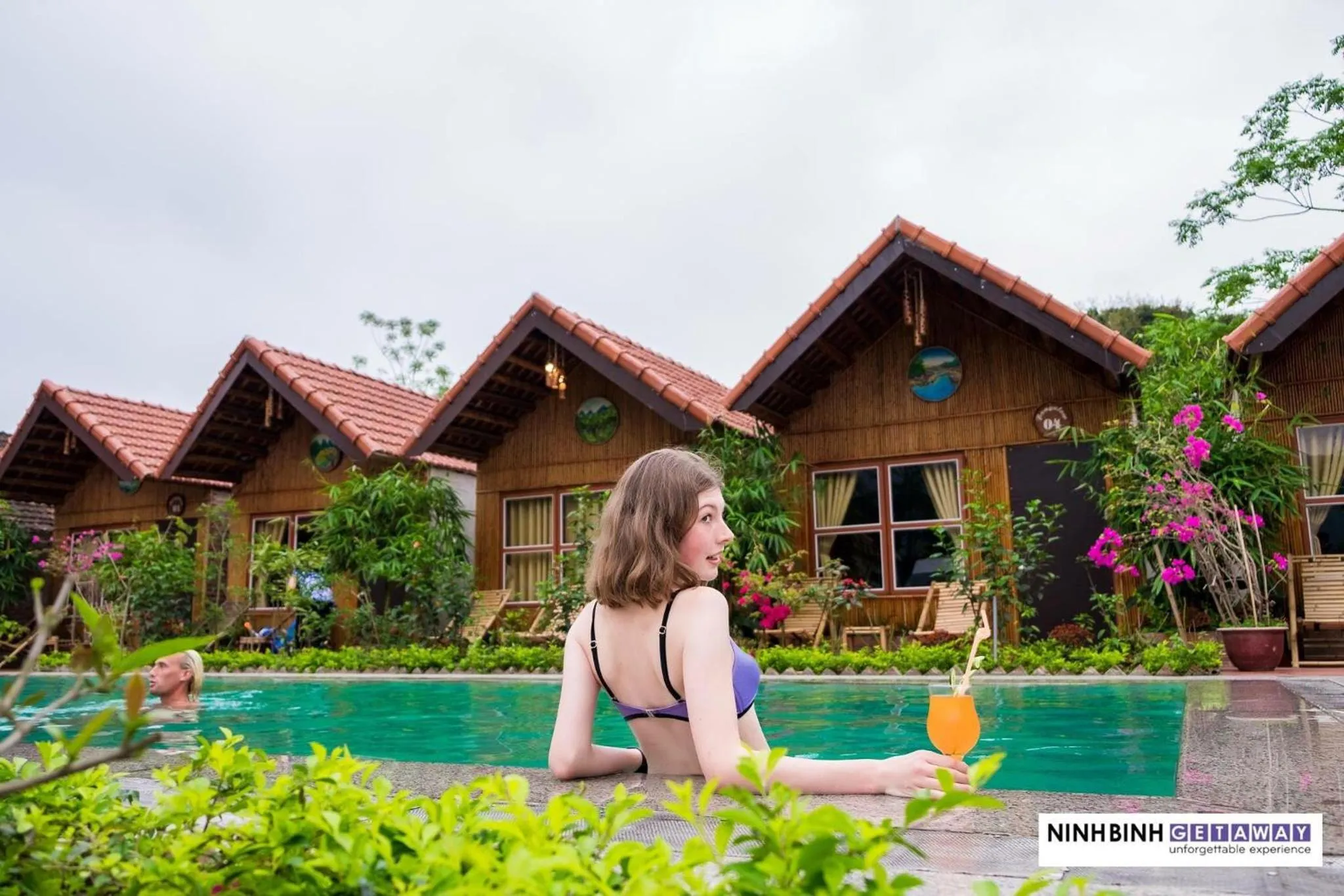 Pool view in Tam Coc Garden Homestay