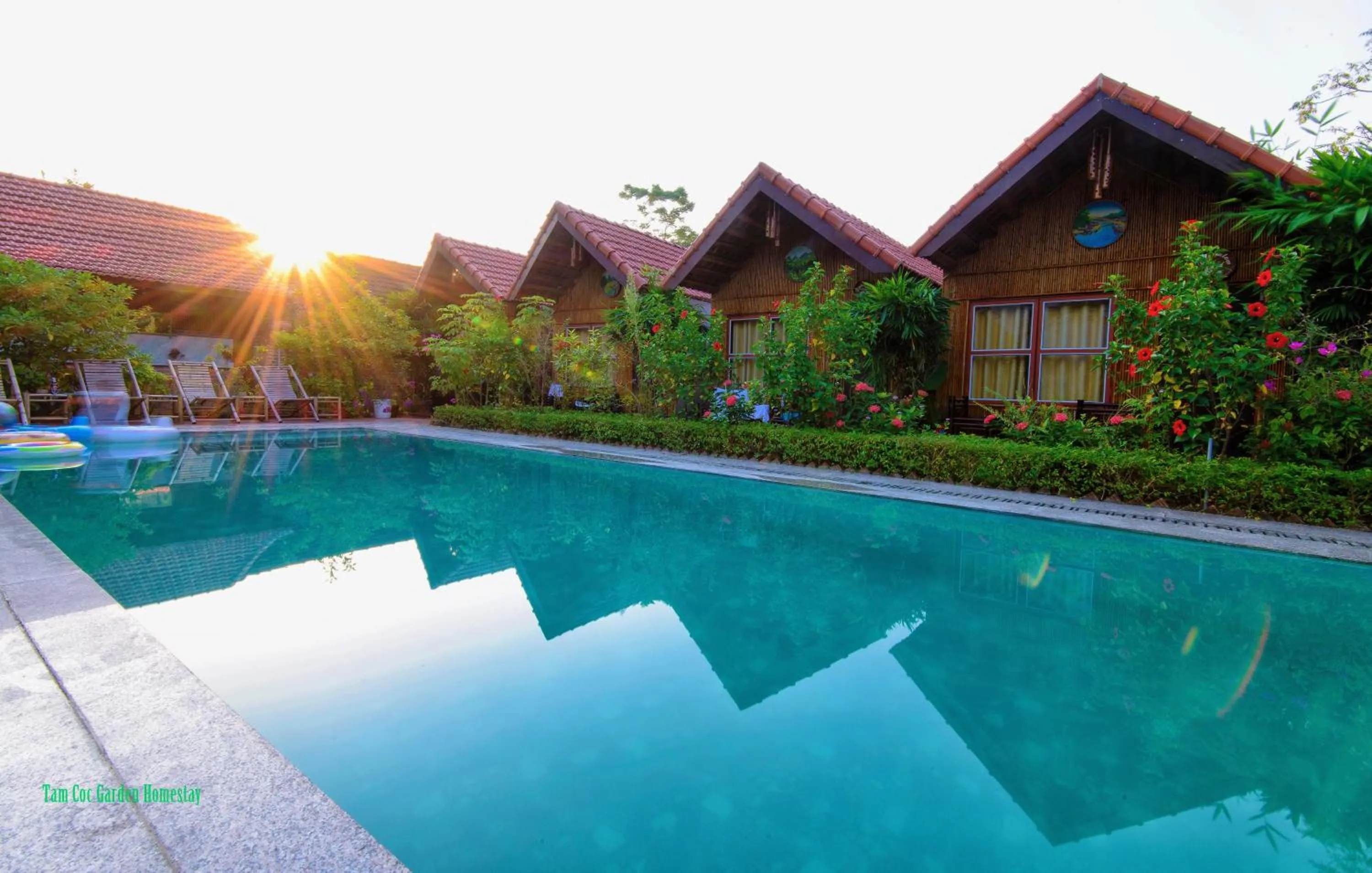 Swimming pool in Tam Coc Garden Homestay