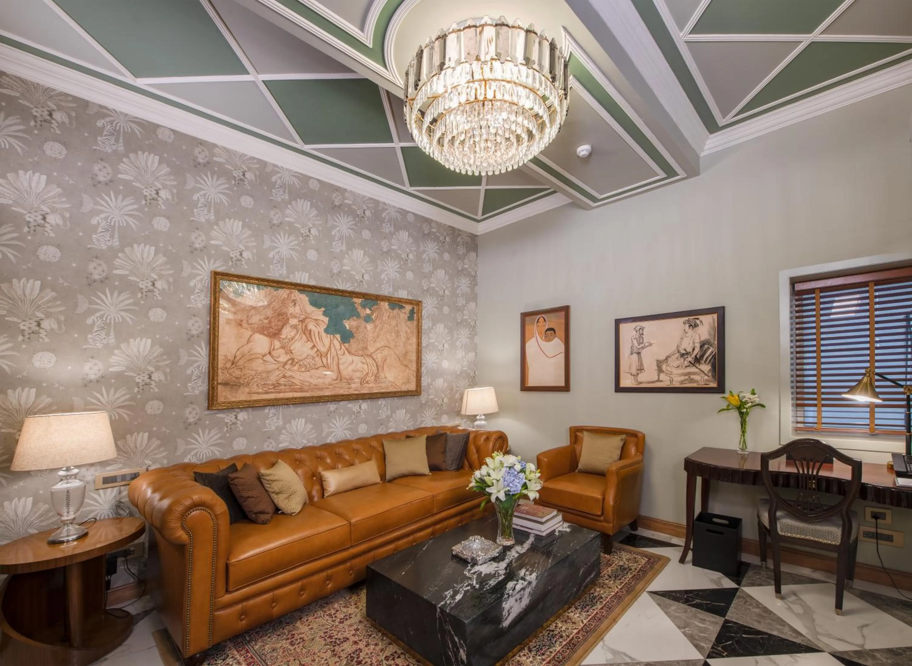 Seating area in The Claridges New Delhi