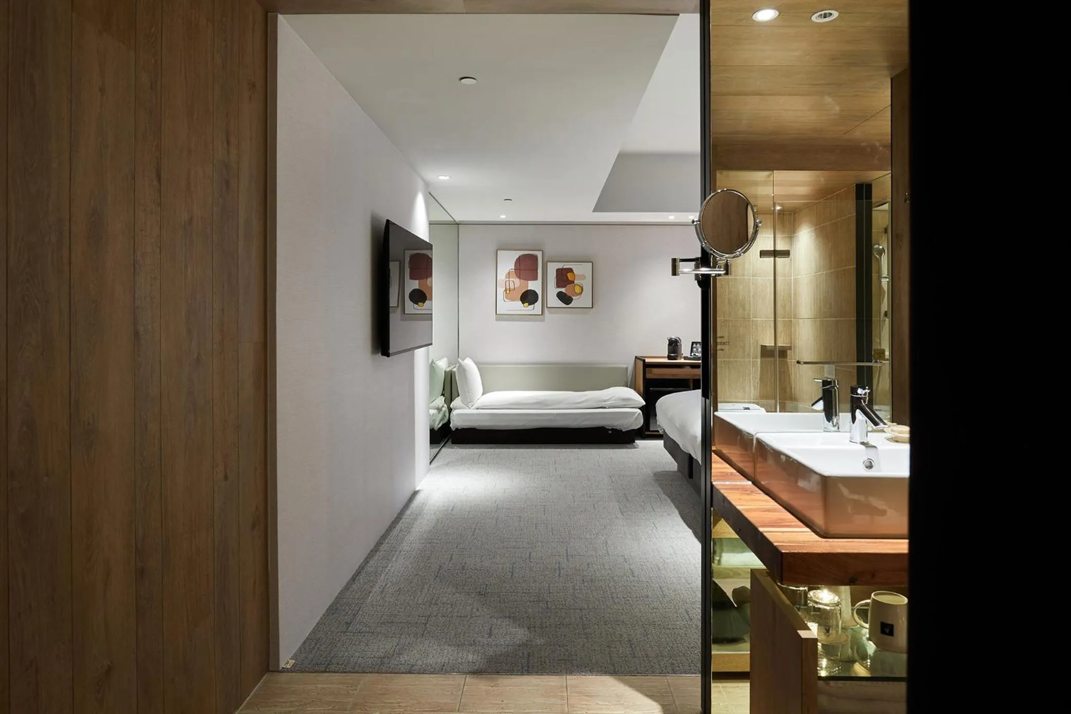 On site, Bed in K Hotel Taipei Nanjing