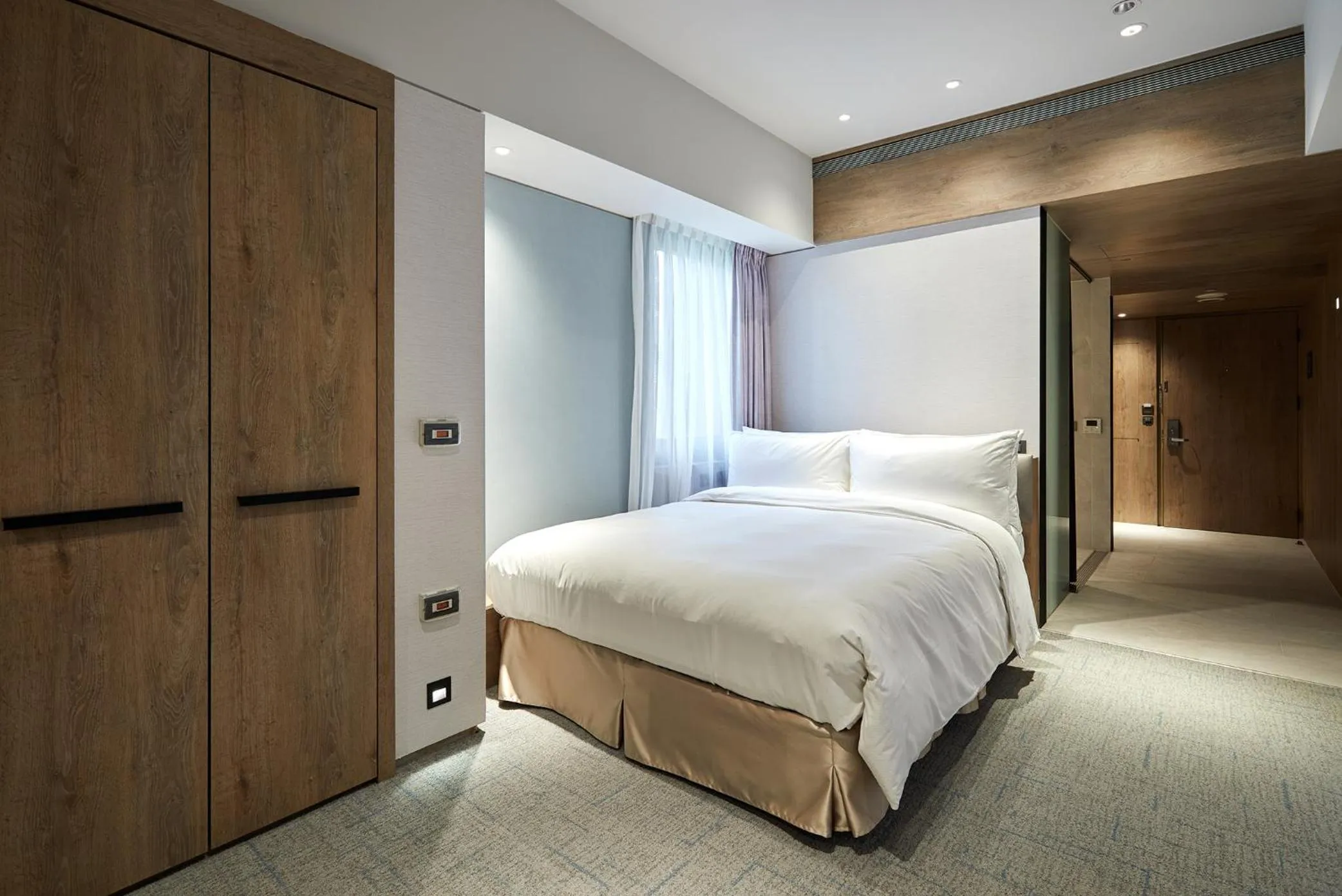 Bed in K Hotel Taipei Nanjing