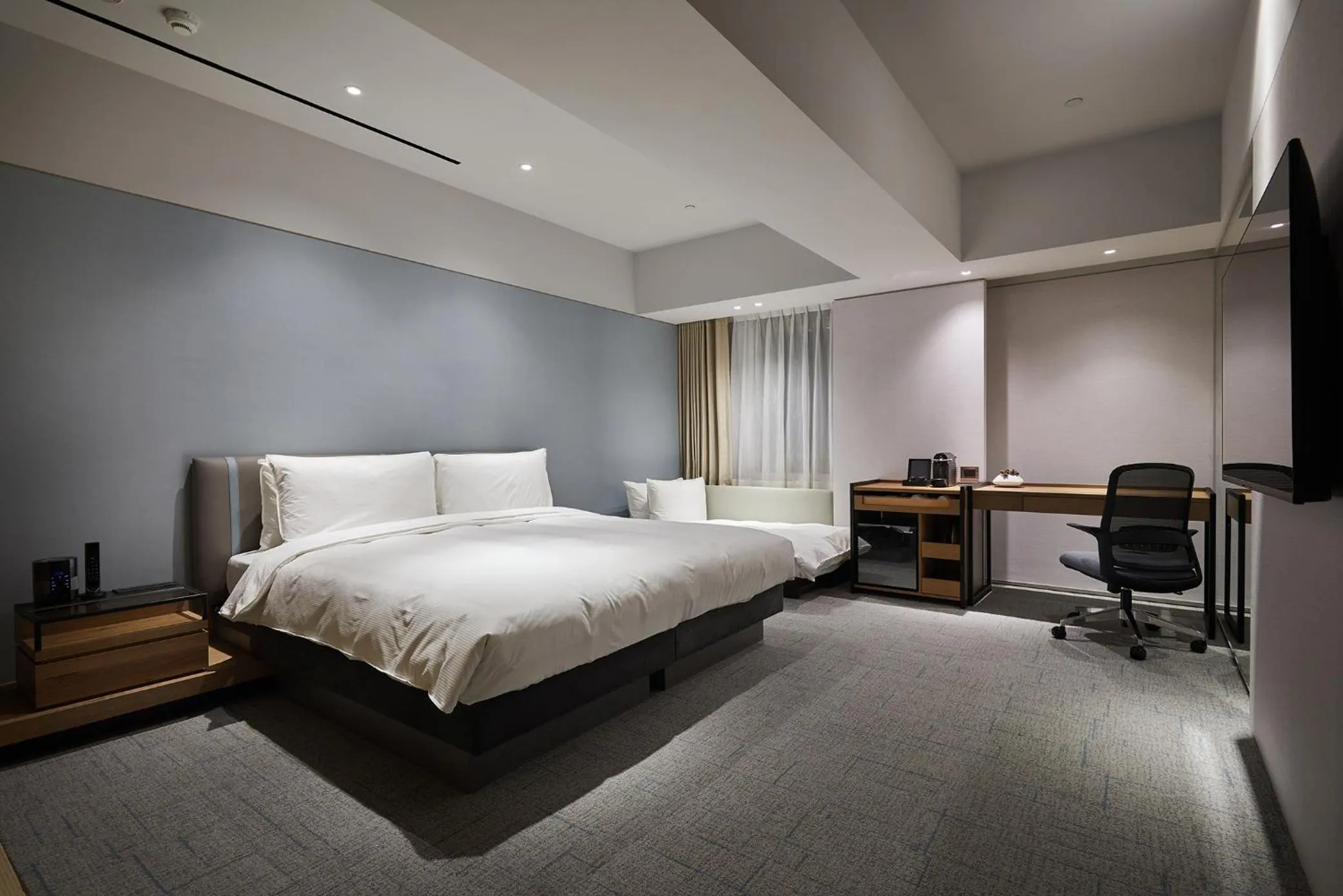 Bed in K Hotel Taipei Nanjing