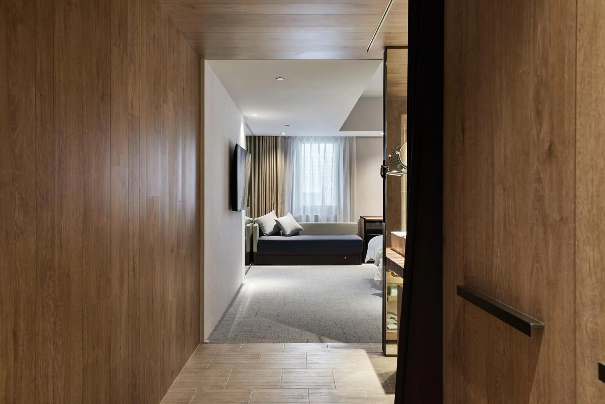 Bed in K Hotel Taipei Nanjing