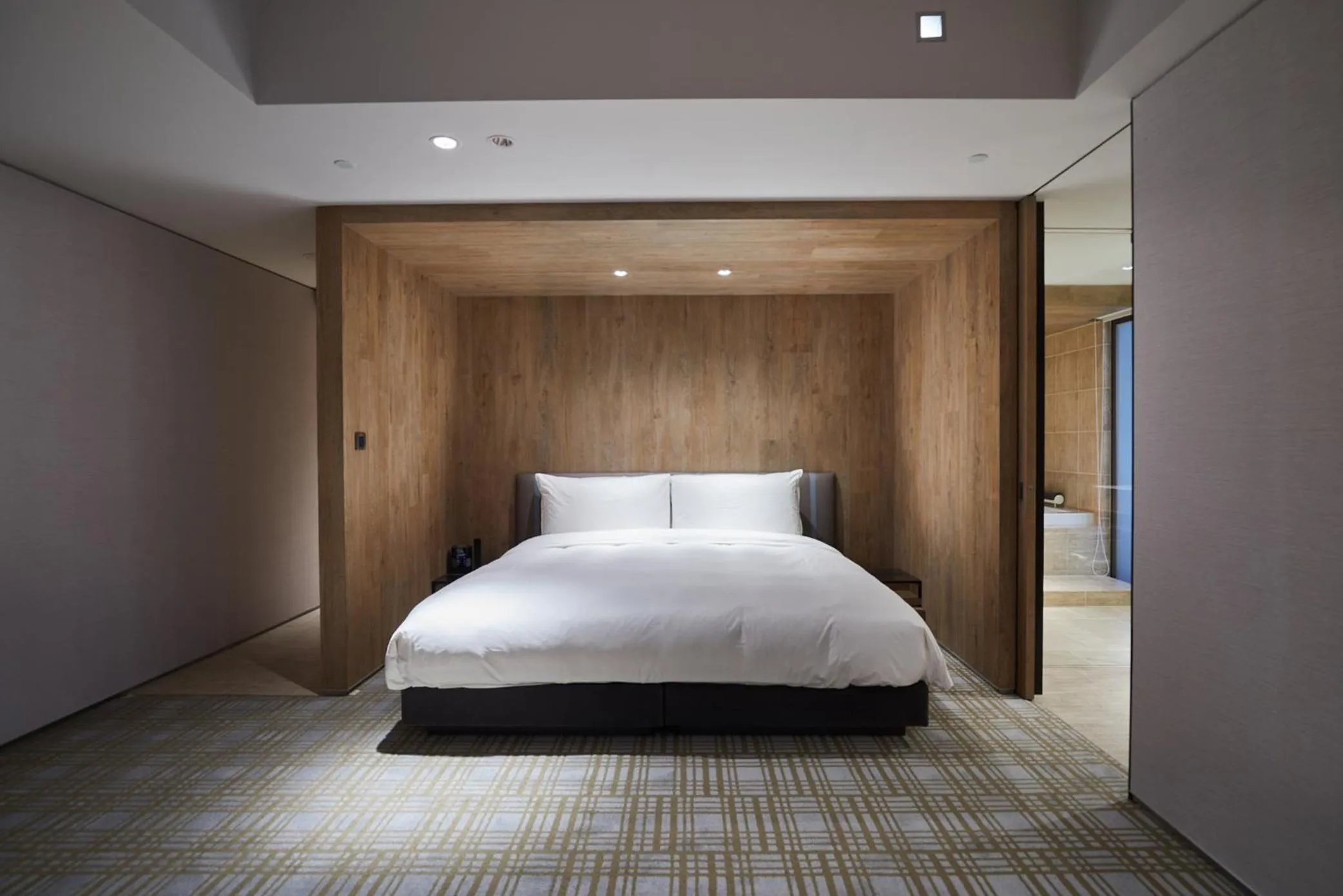 Bed in K Hotel Taipei Nanjing