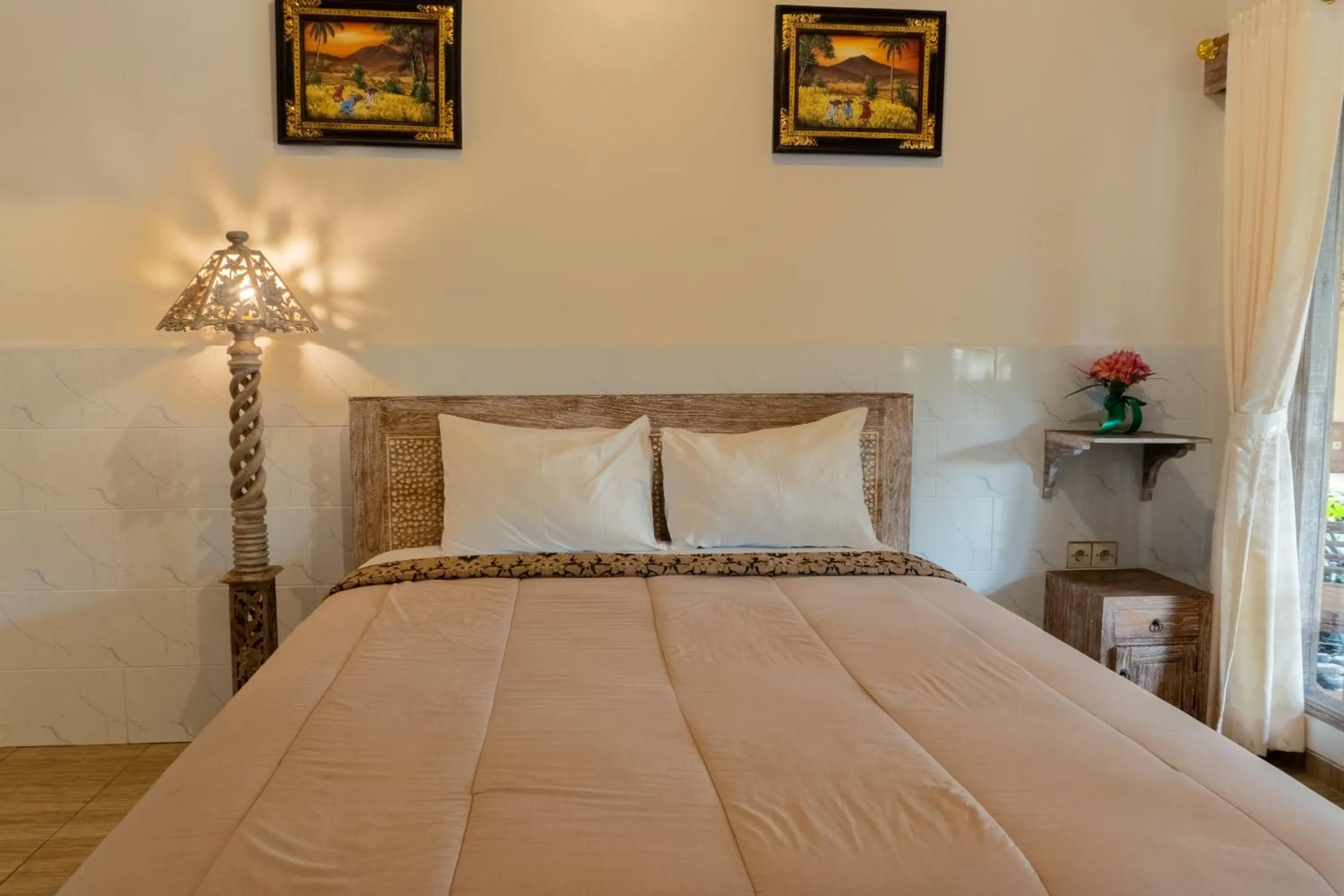 Bed in Uma Shanty Homestay