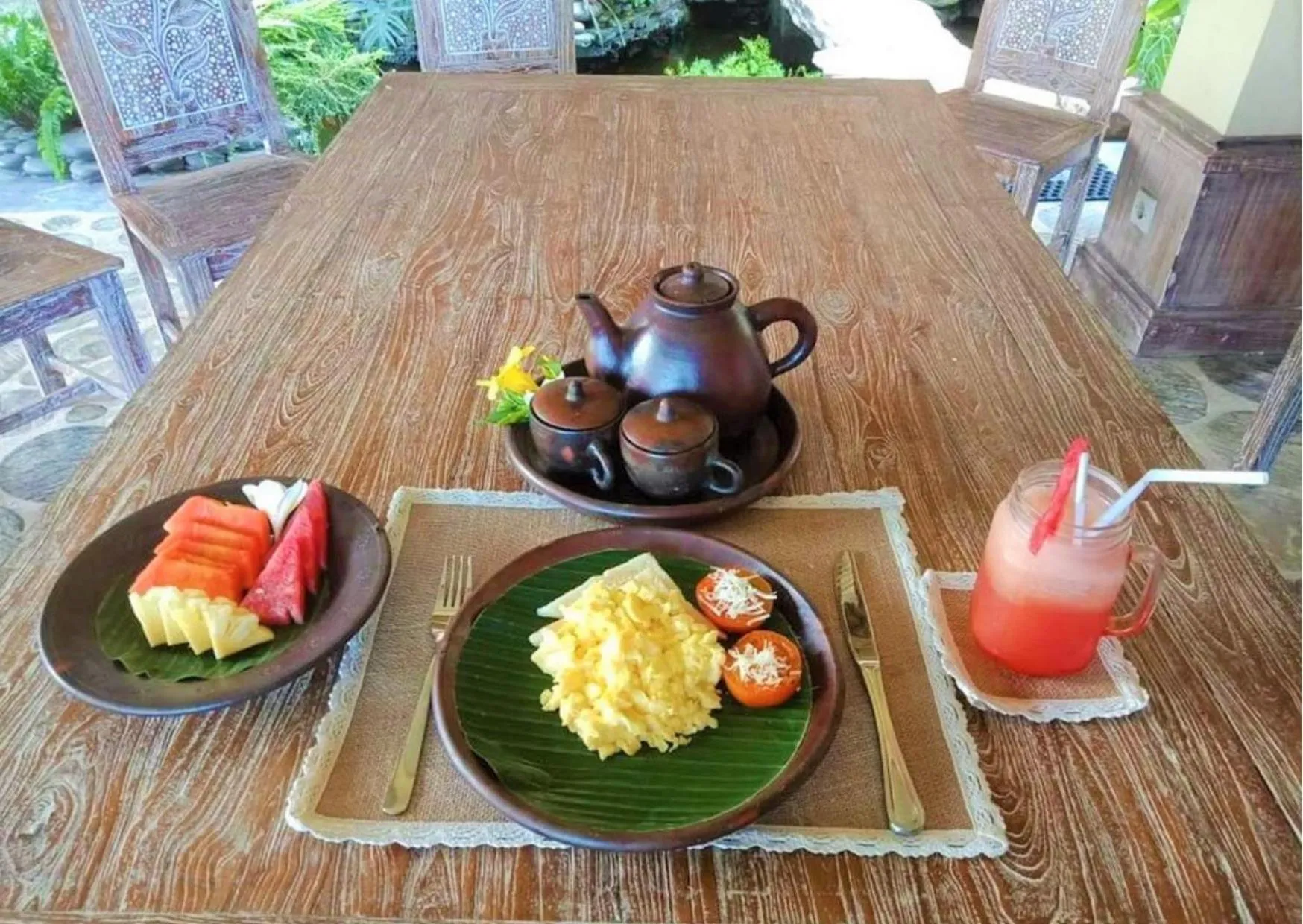 Food and drinks in Uma Shanty Homestay