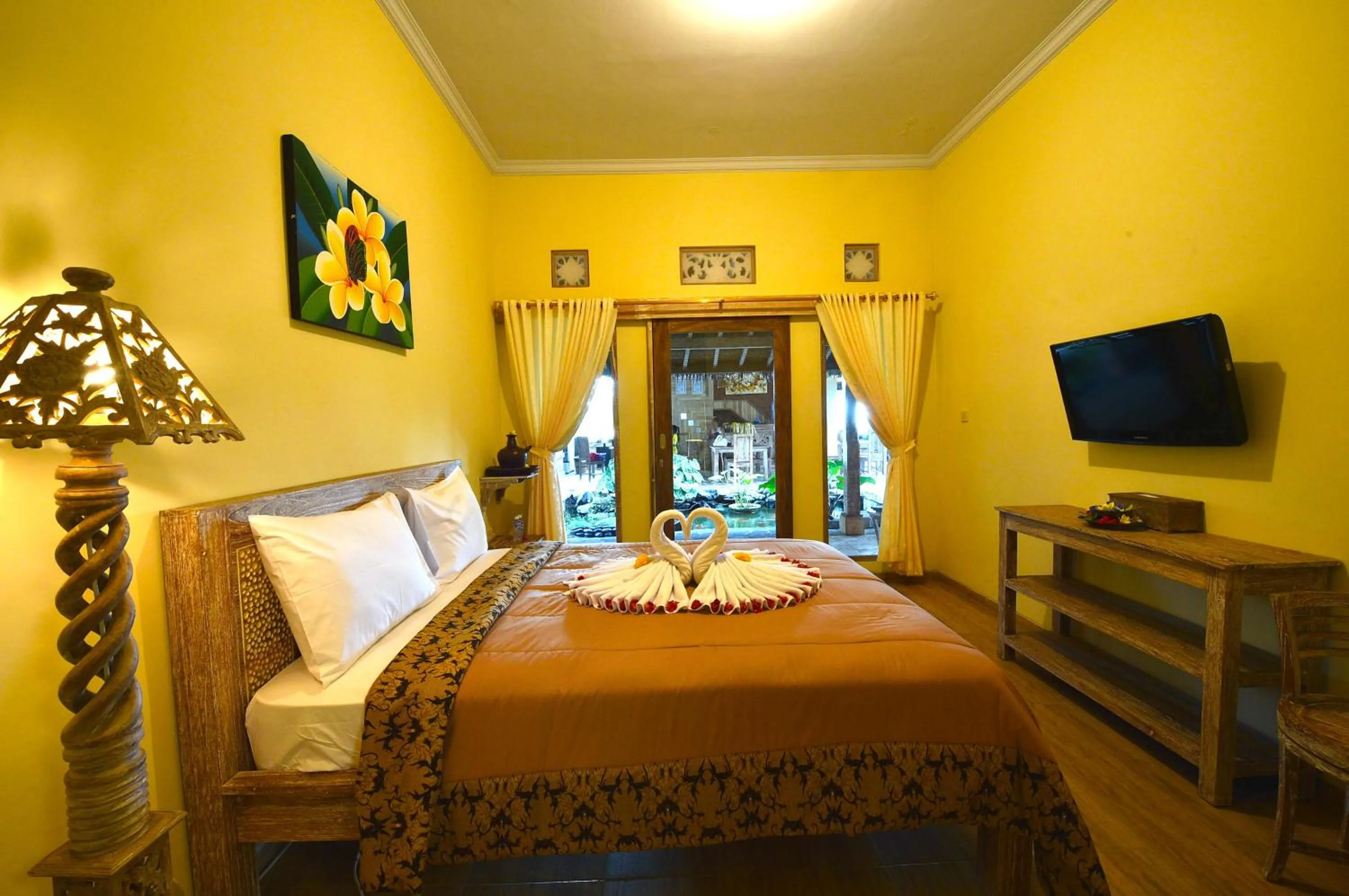 Bed in Uma Shanty Homestay