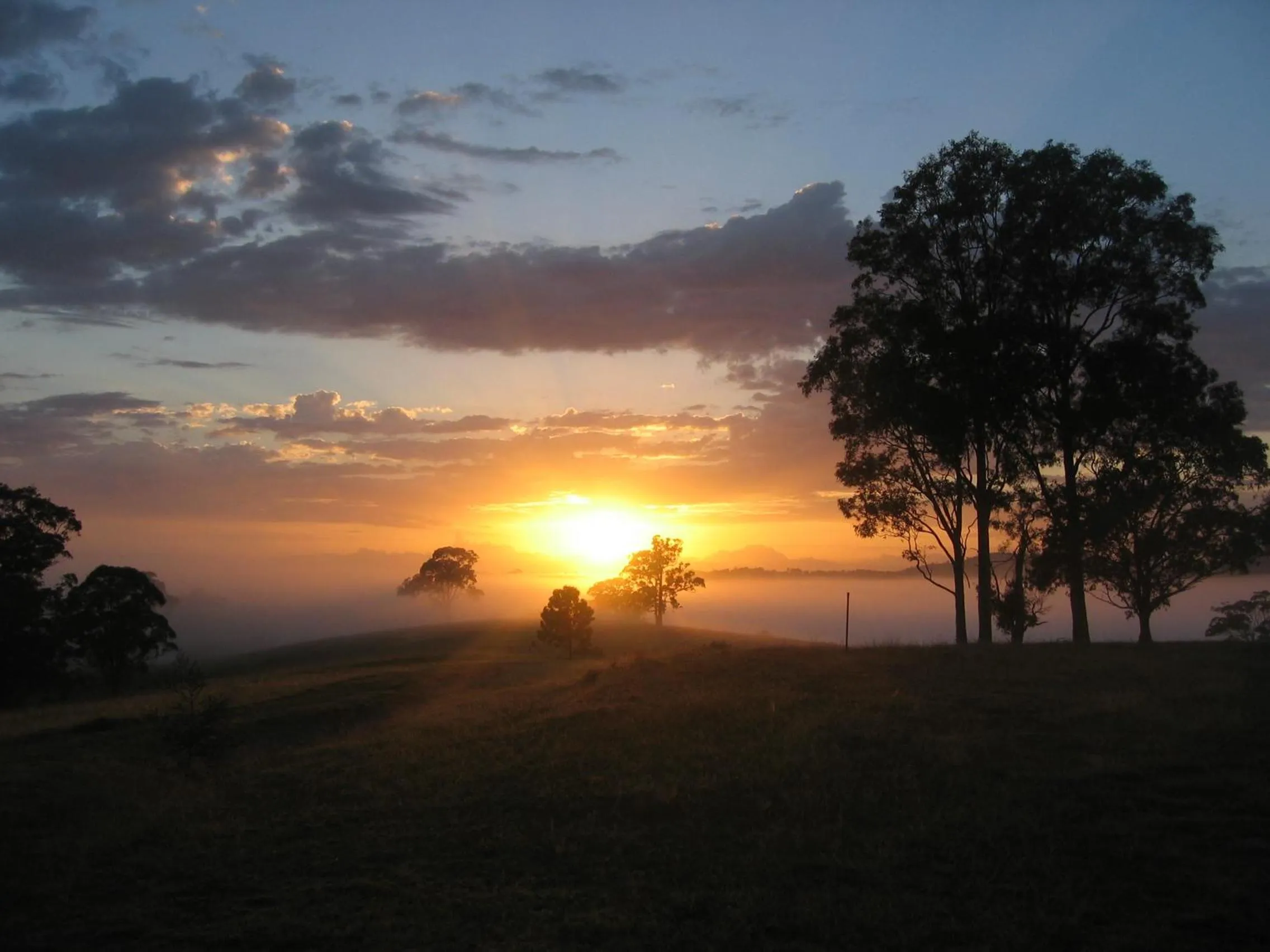 Sunrise in BellbirdHill Bed & Breakfast