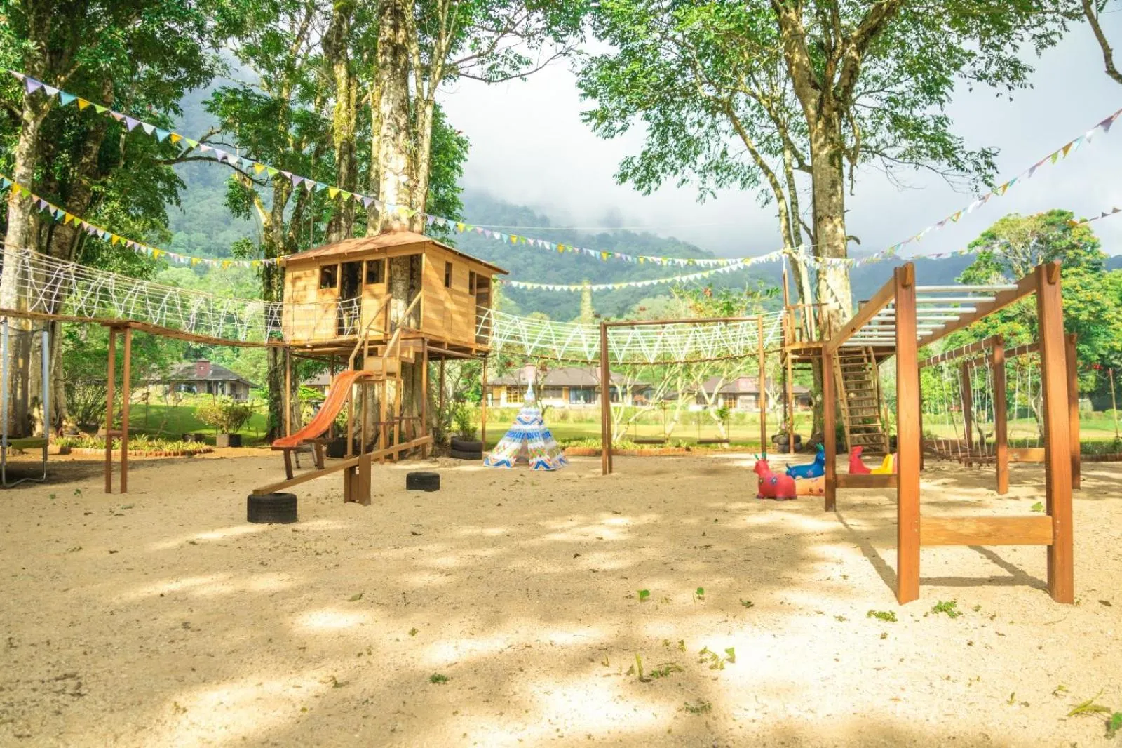 Children play ground in Handara Golf & Resort Bali