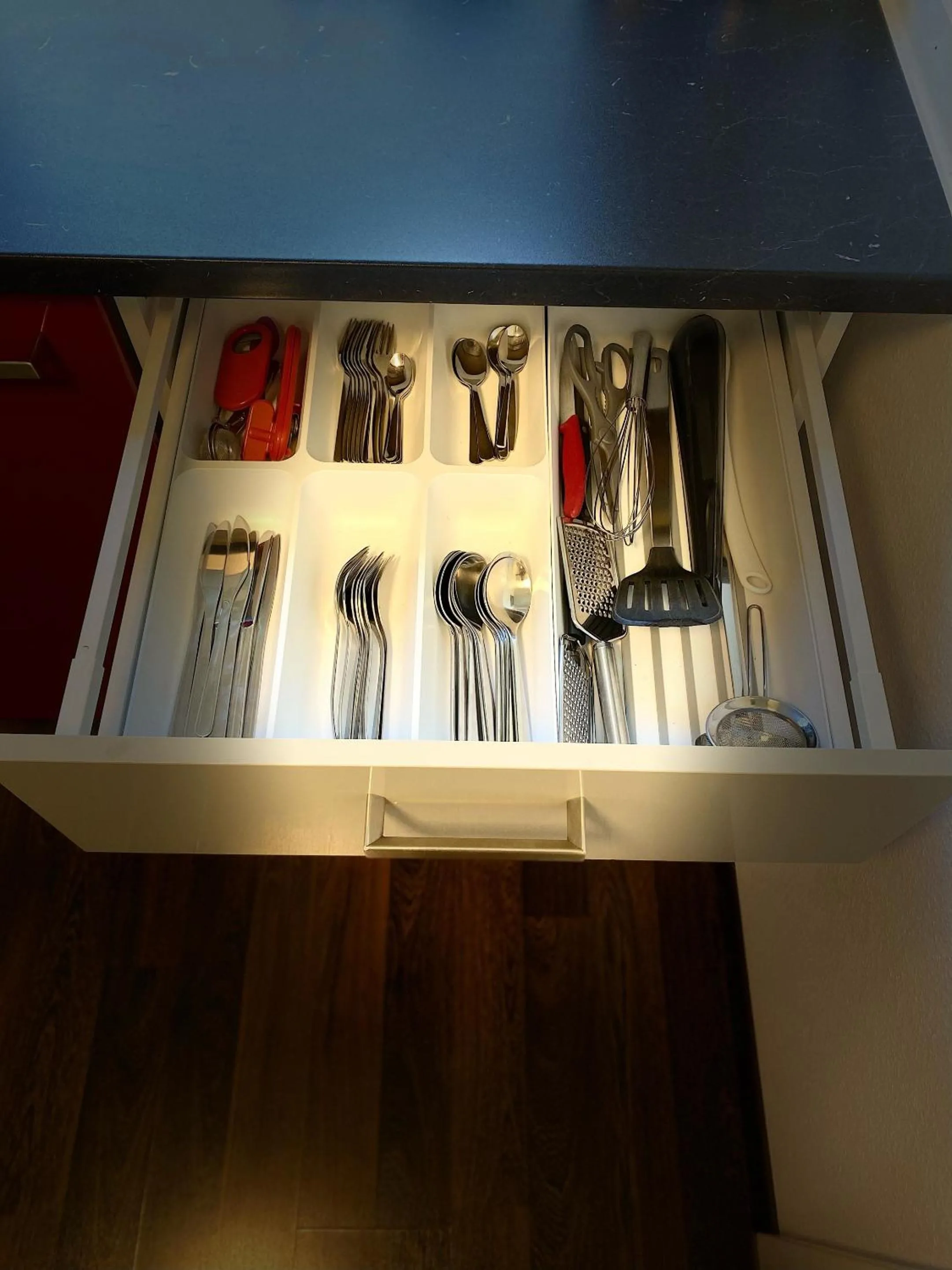 Kitchen or kitchenette in Ferienwohnung Hella