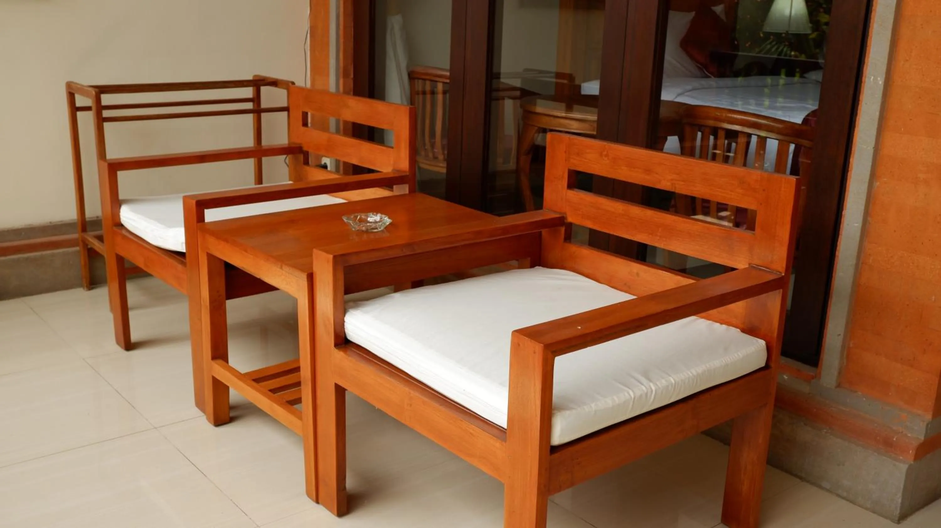 Seating area, Bed in Swastika Bungalows