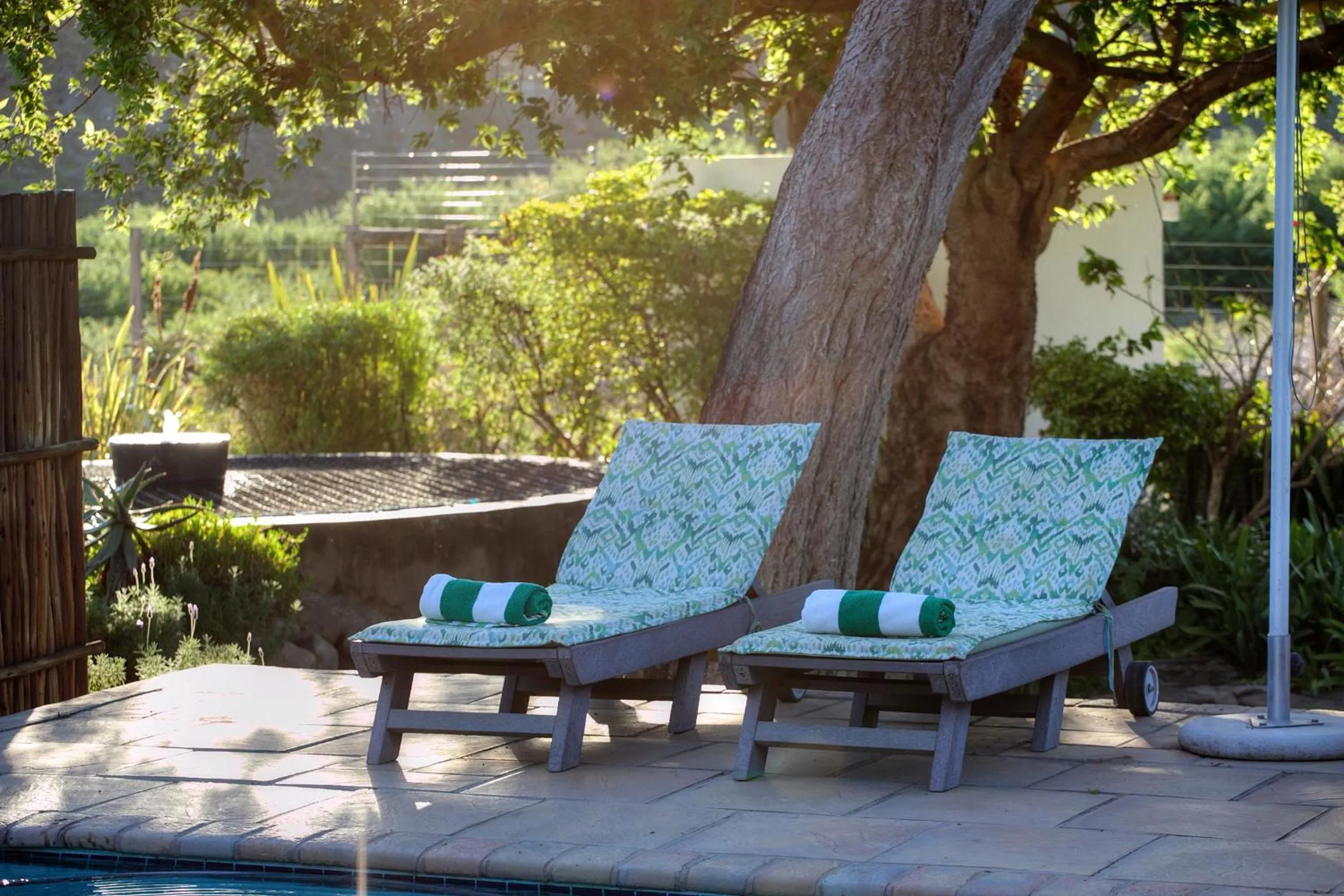 Swimming pool in De Old Drift Guest Farm