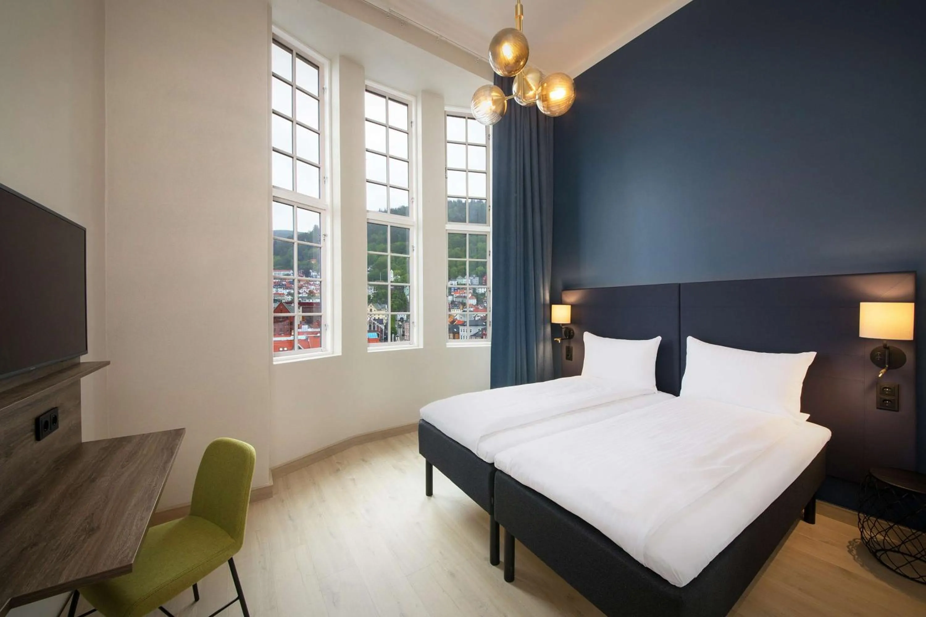 Bedroom, Bed in Scandic Torget Bergen