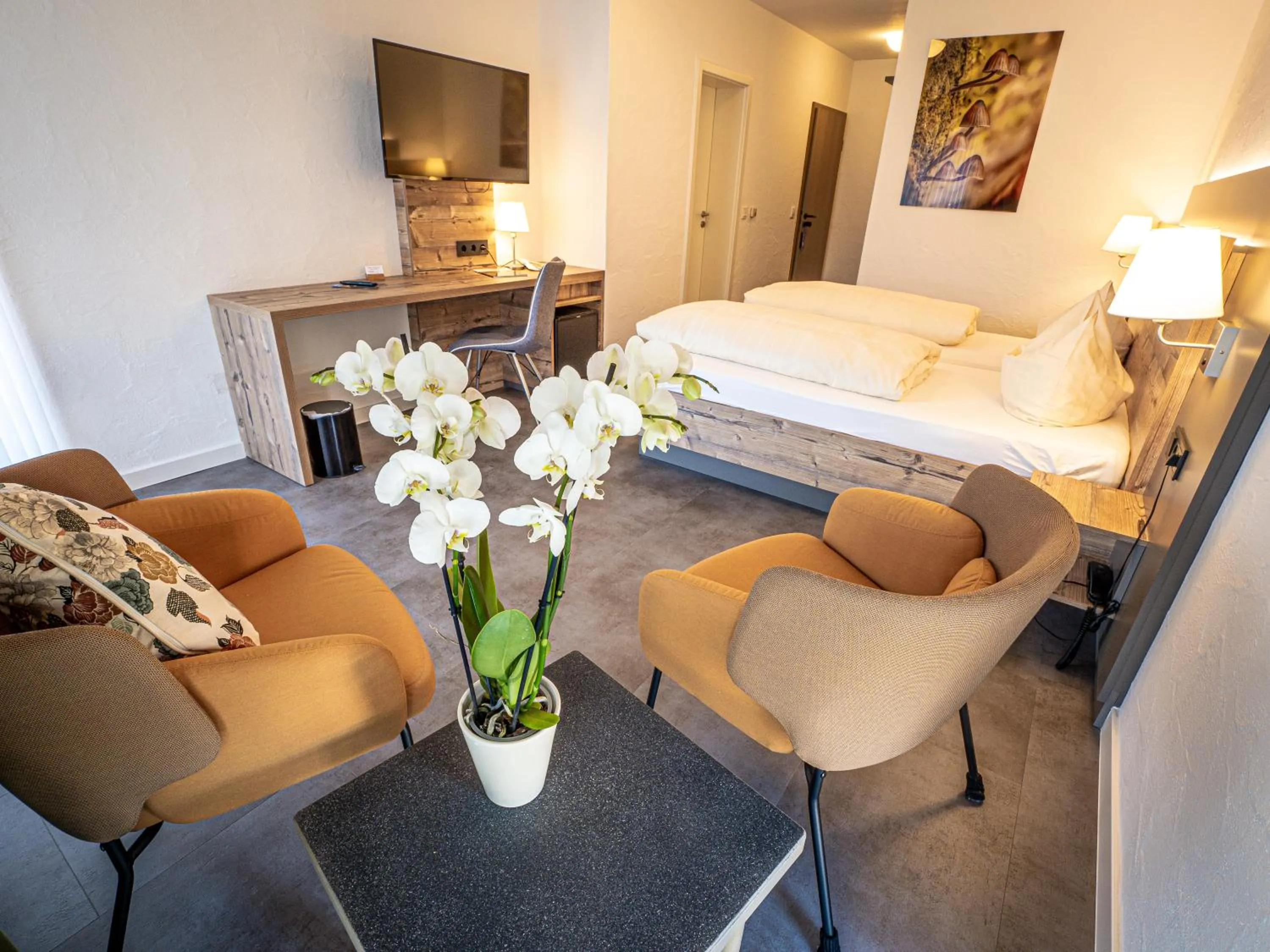 Bed in Hotel- Restaurant Zum Schwan