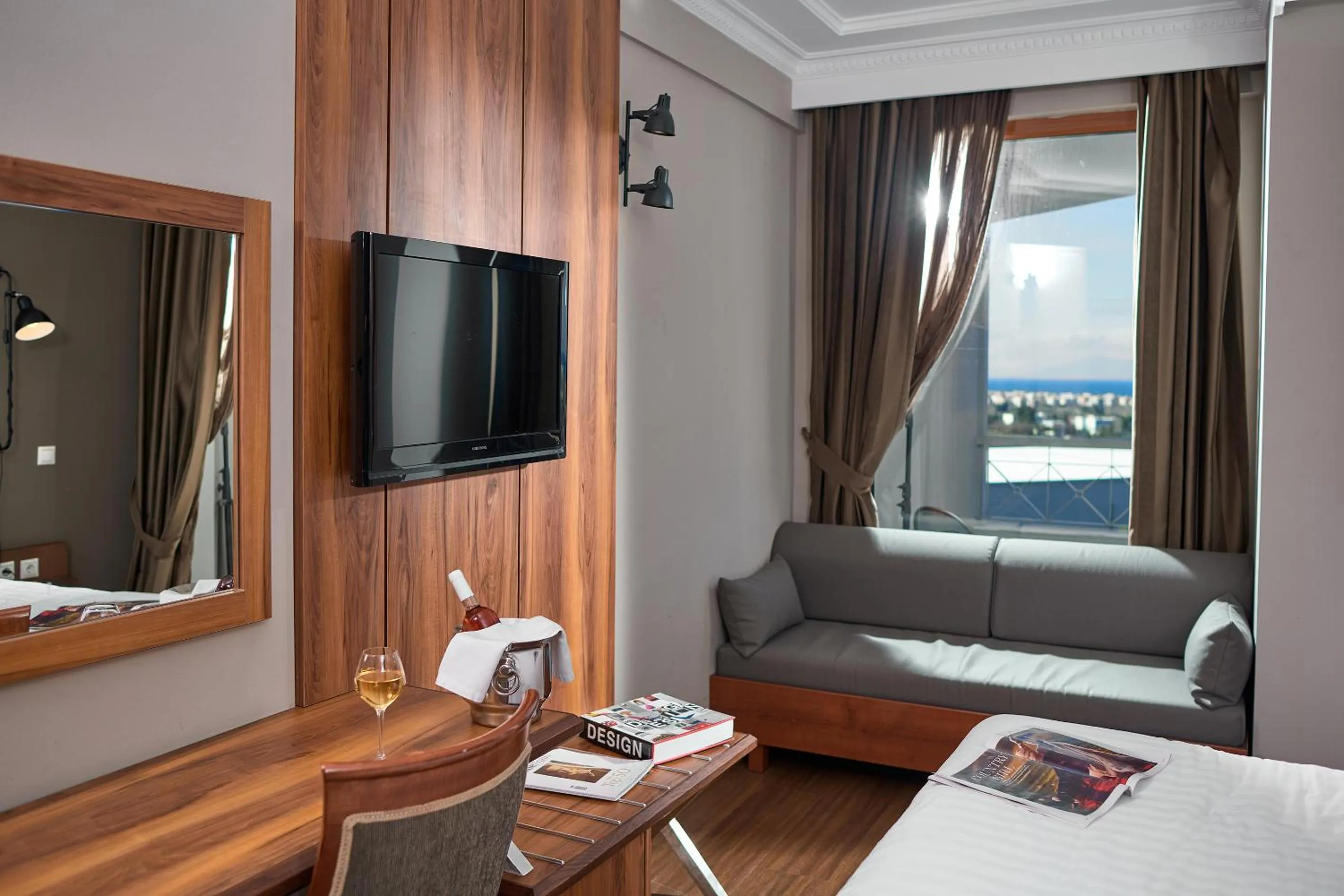 Decorative detail, Bed in Royal Hotel Thessaloniki