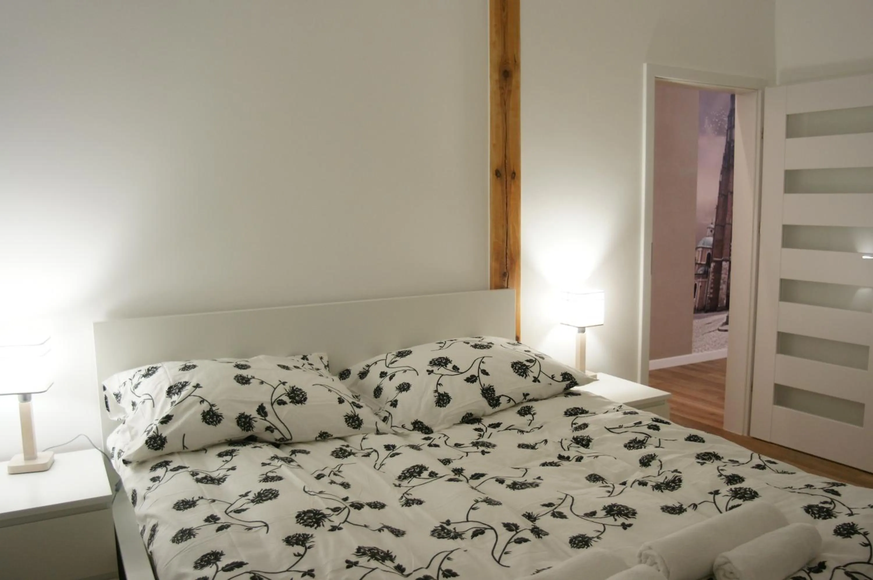 Bedroom, Bed in Q Apartamenty