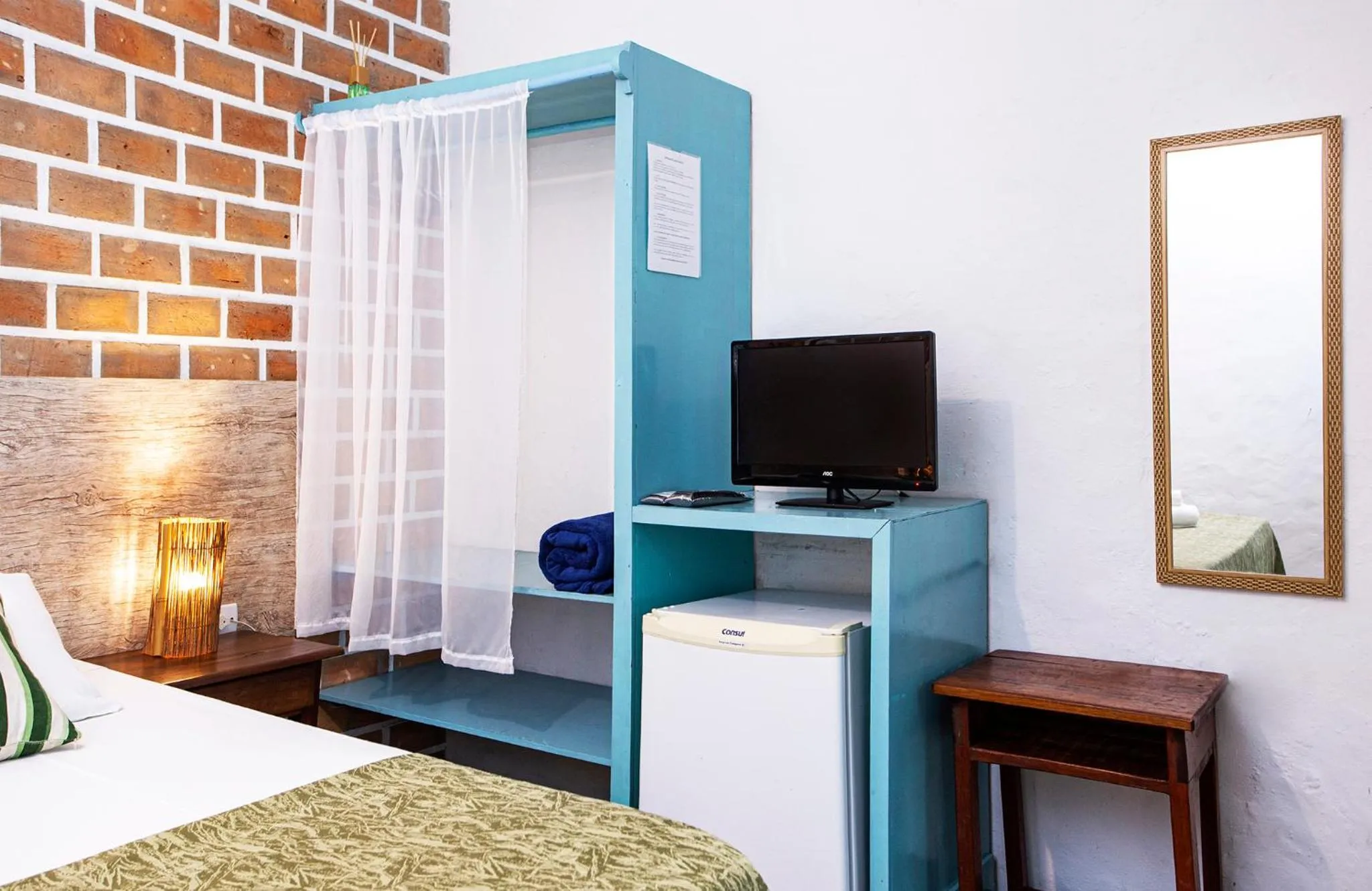 TV and multimedia, Bed in Pousada Recanto da Villa