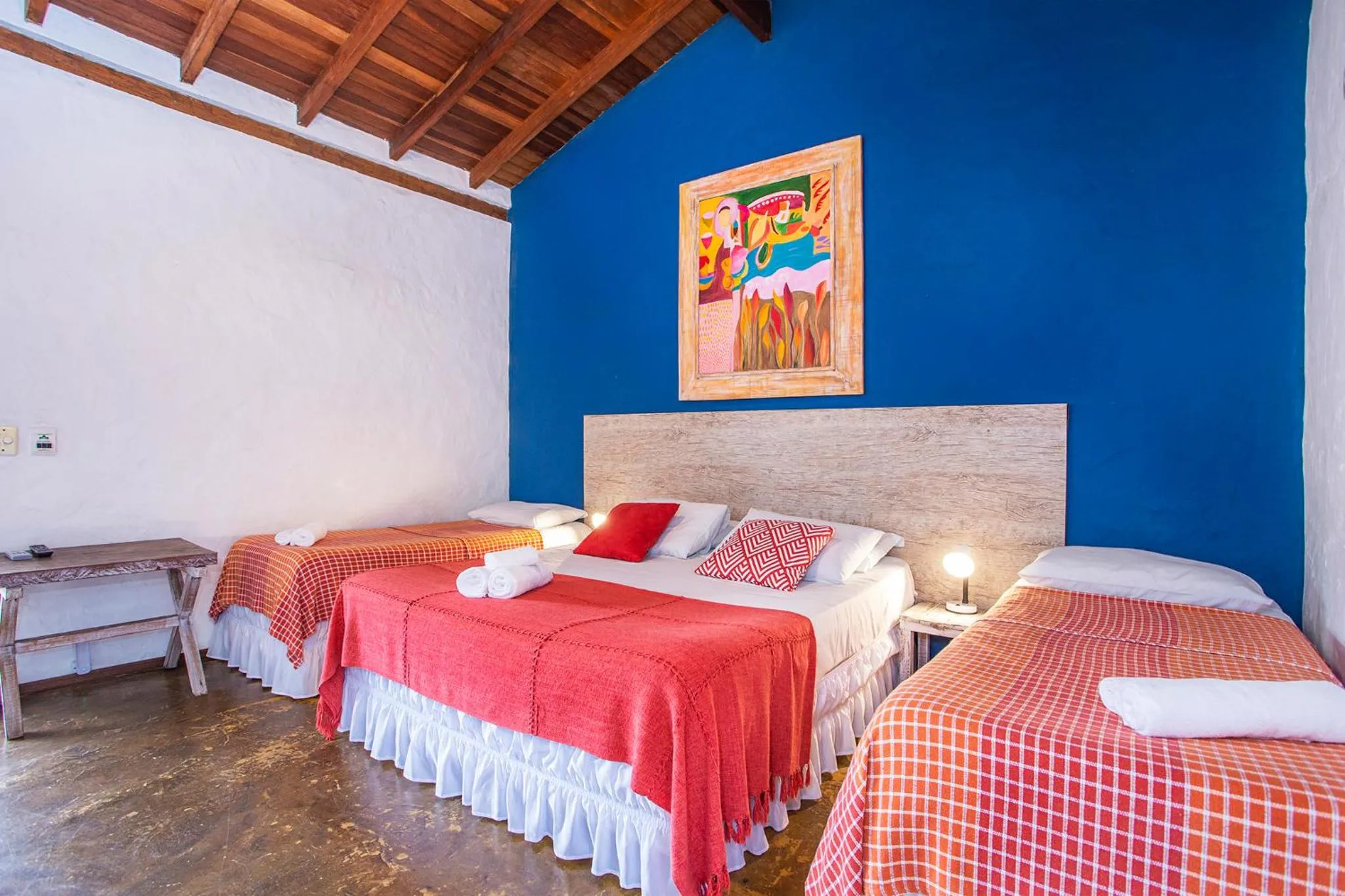 Bed in Pousada Recanto da Villa