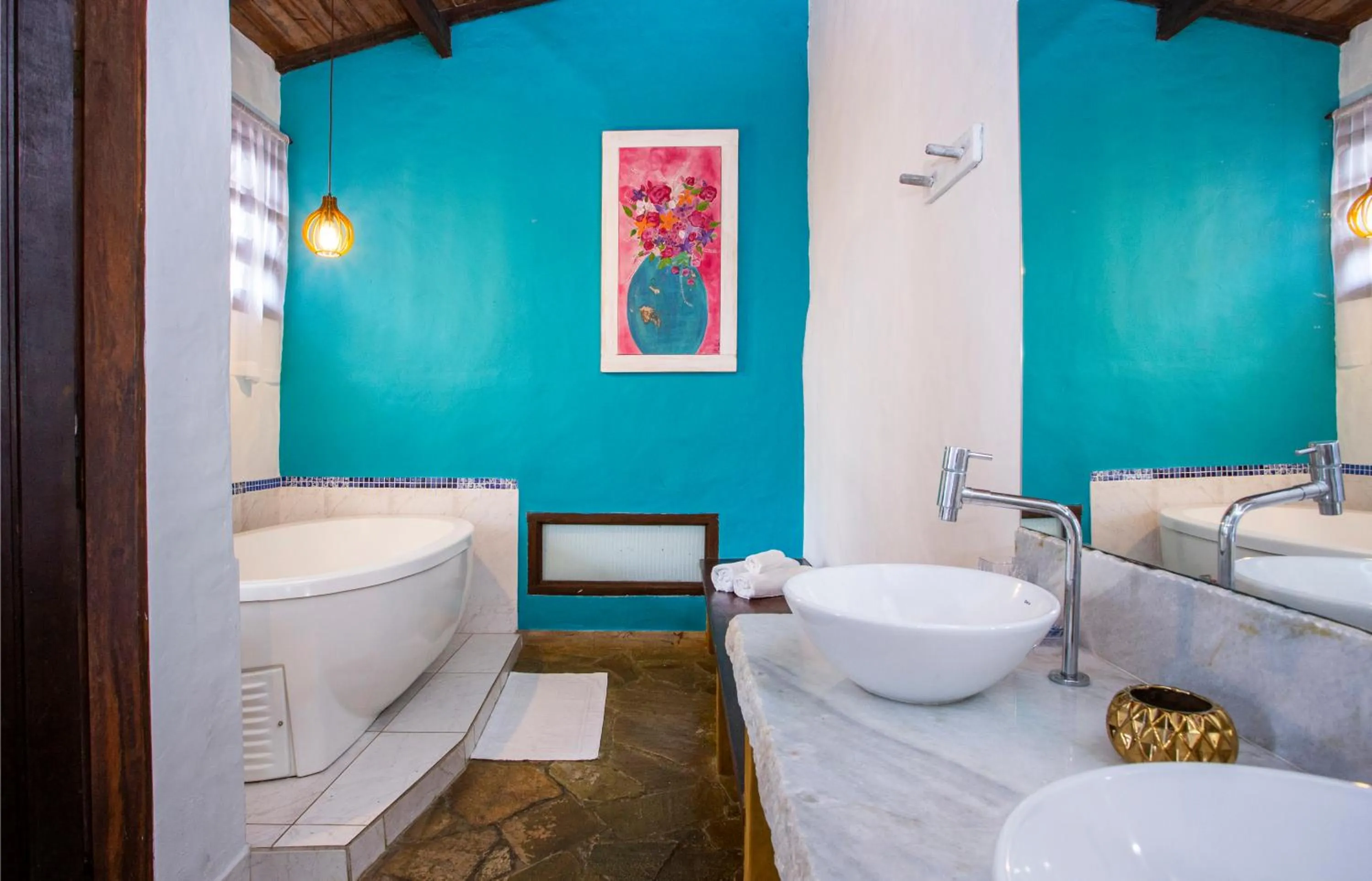 Bathroom in Pousada Recanto da Villa