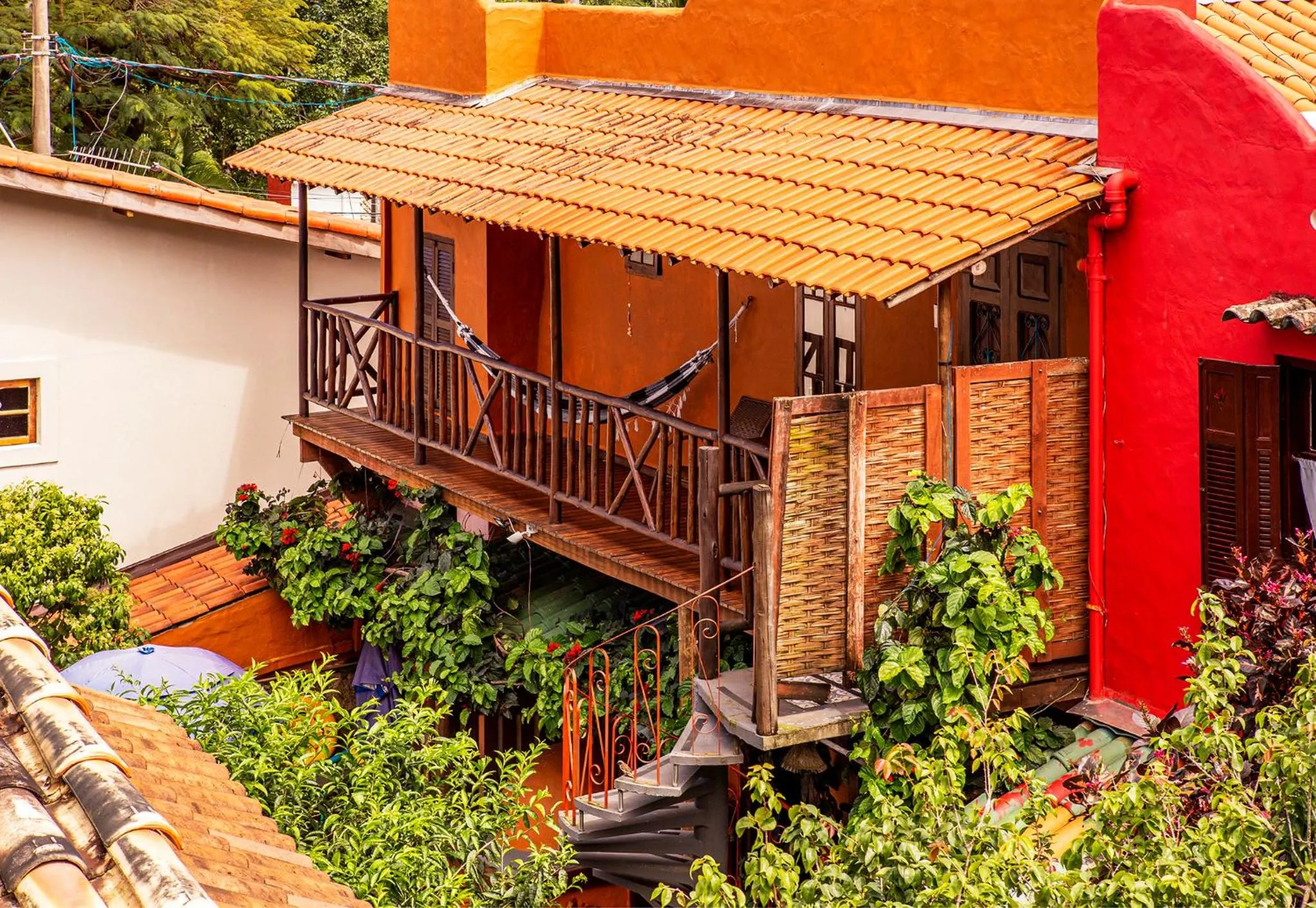 Garden view in Pousada Recanto da Villa