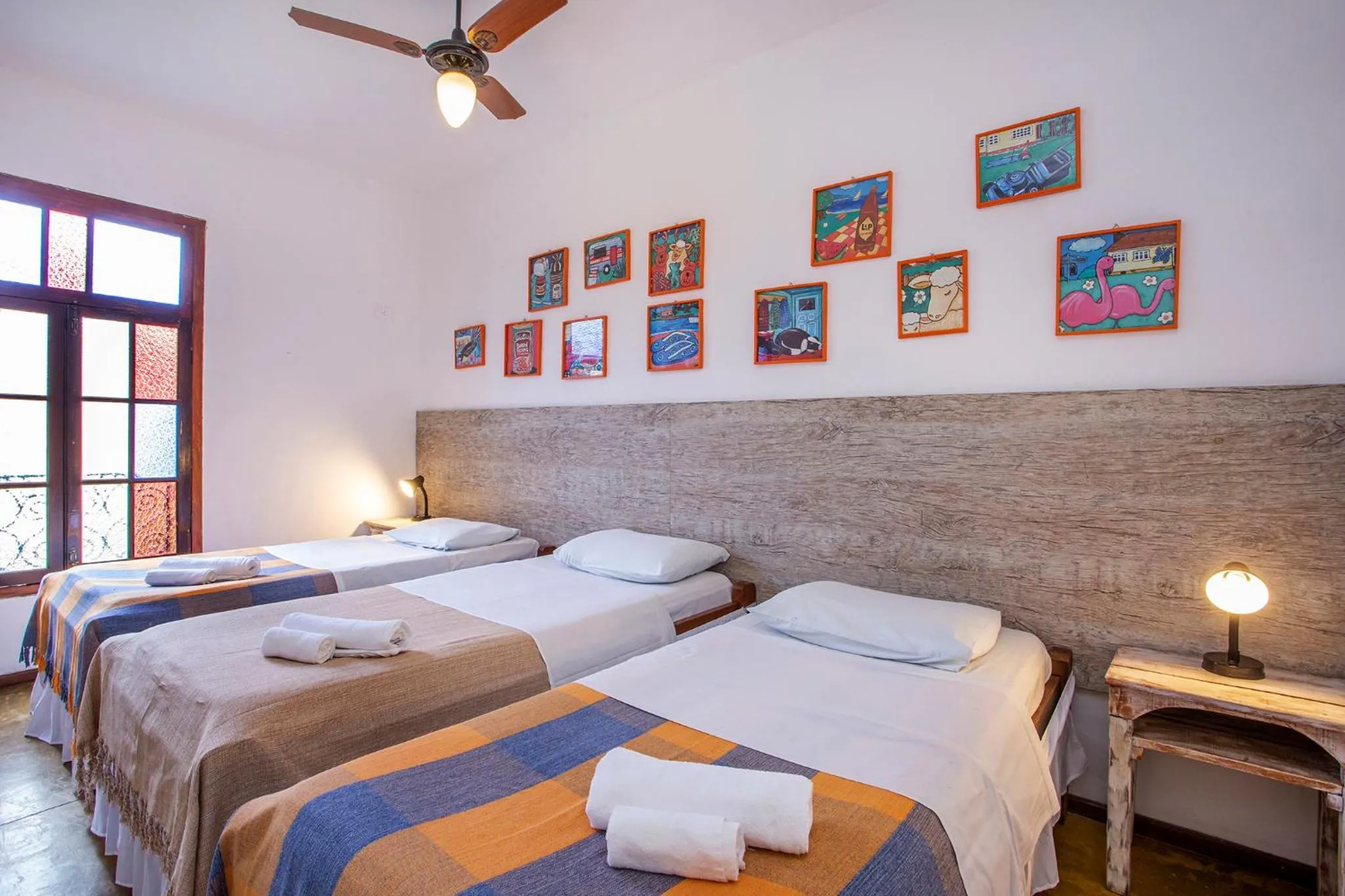 Bed in Pousada Recanto da Villa