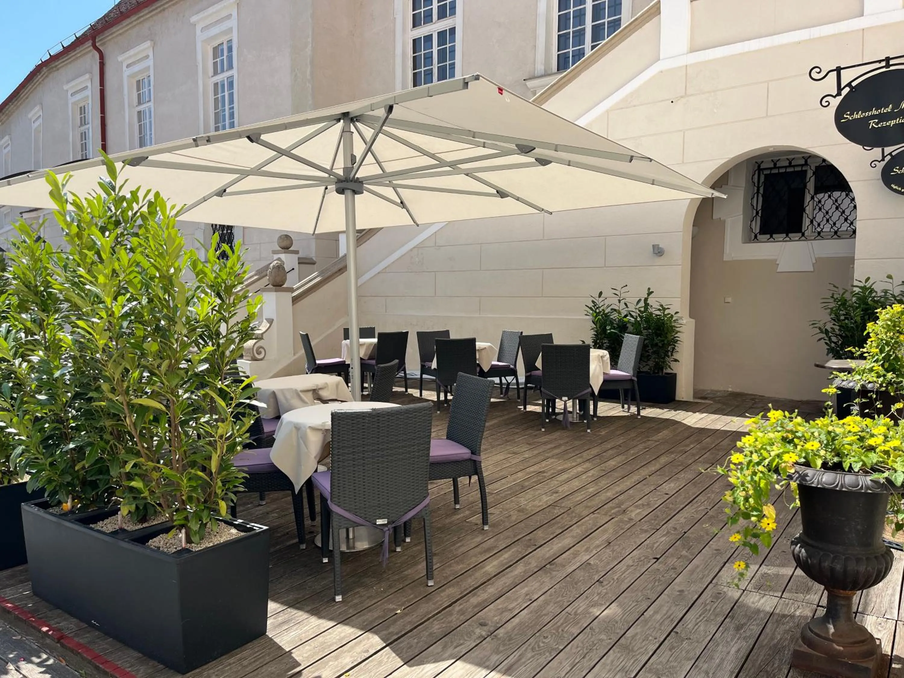 View (from property/room) in Schlosshotel Mailberg