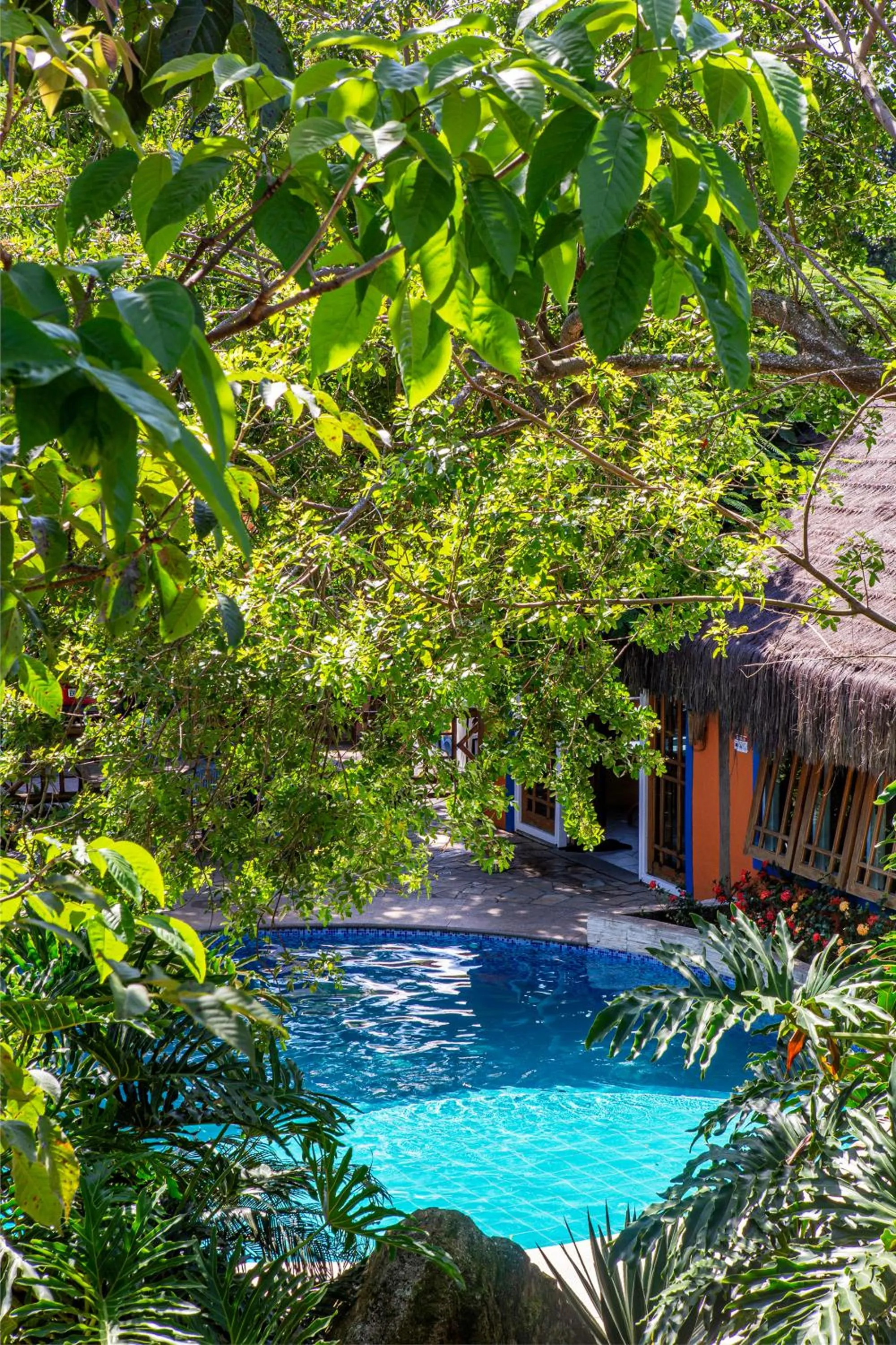 Pool view in Hotel Alemão Beach de Ilhabela