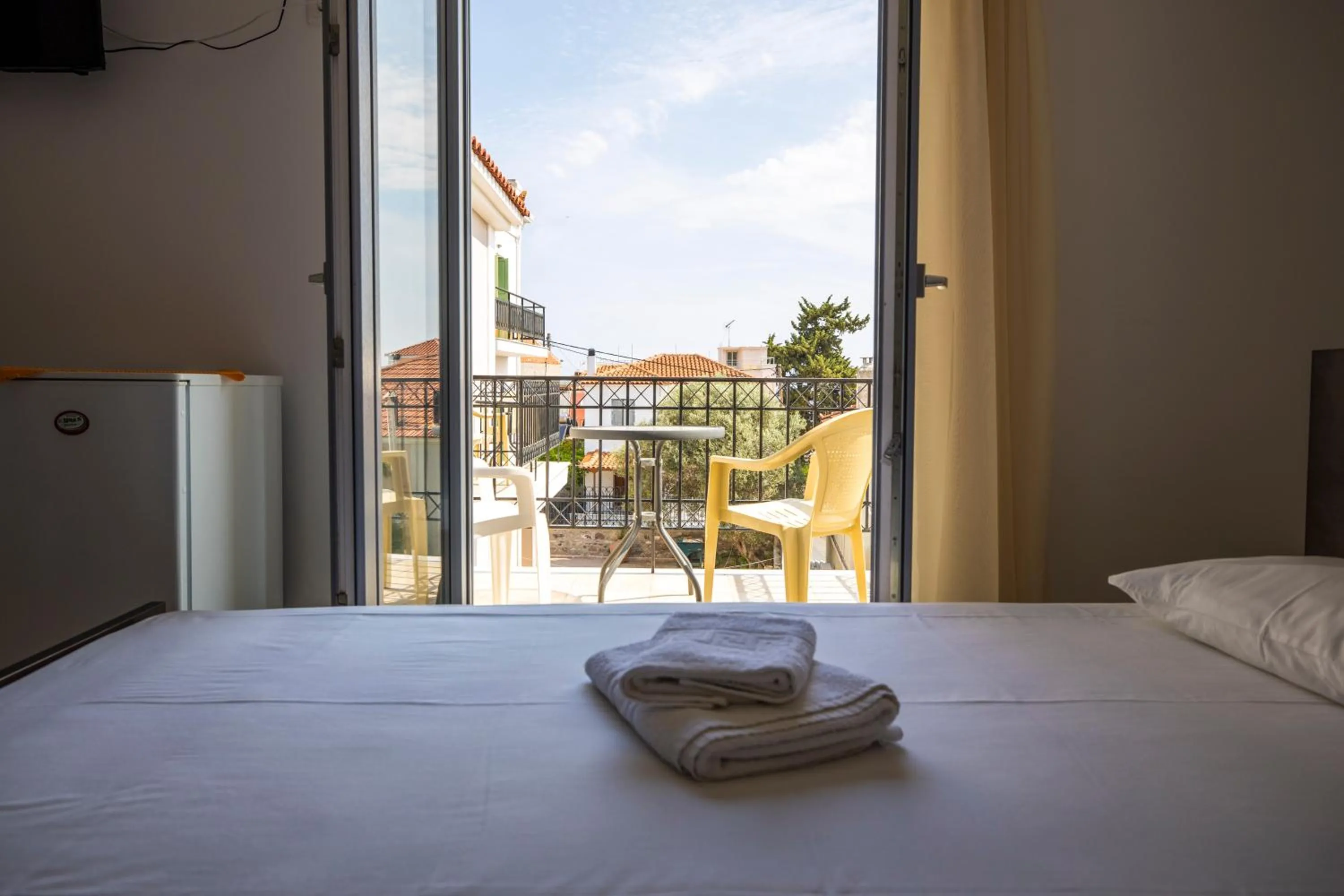 View (from property/room), Bed in Pyrgos Sofokleous
