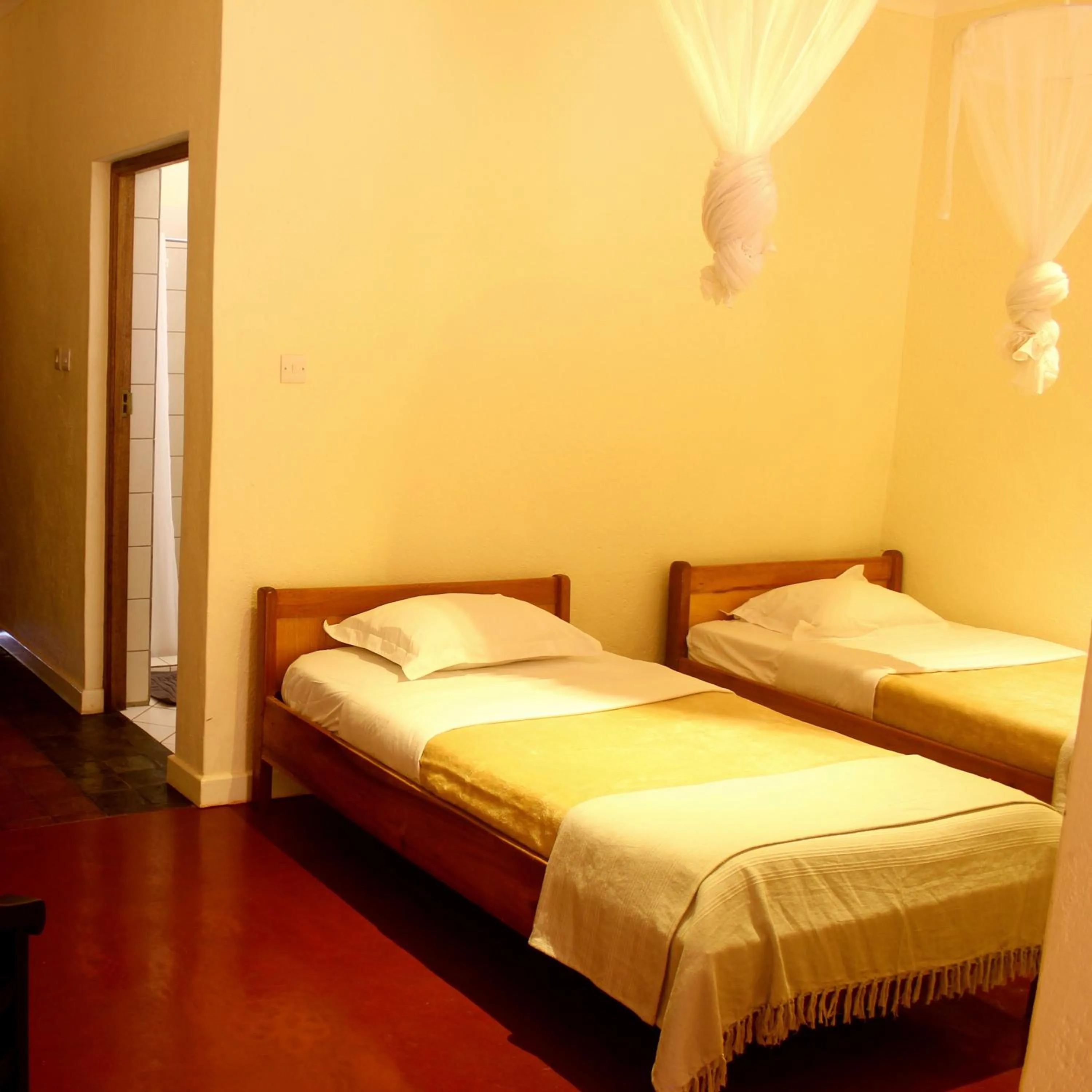 Bed in Game Haven Lodge