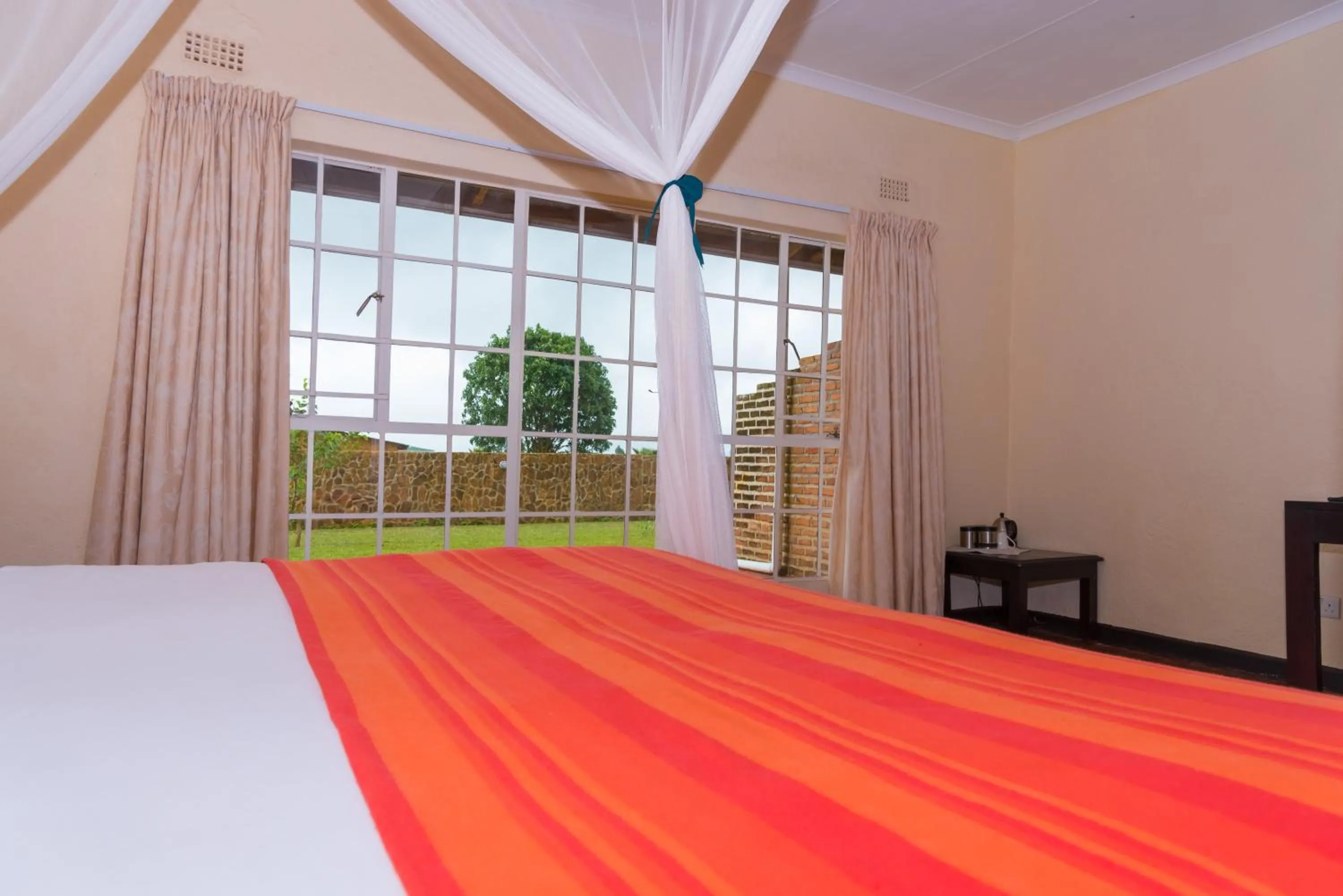 Bed in Game Haven Lodge