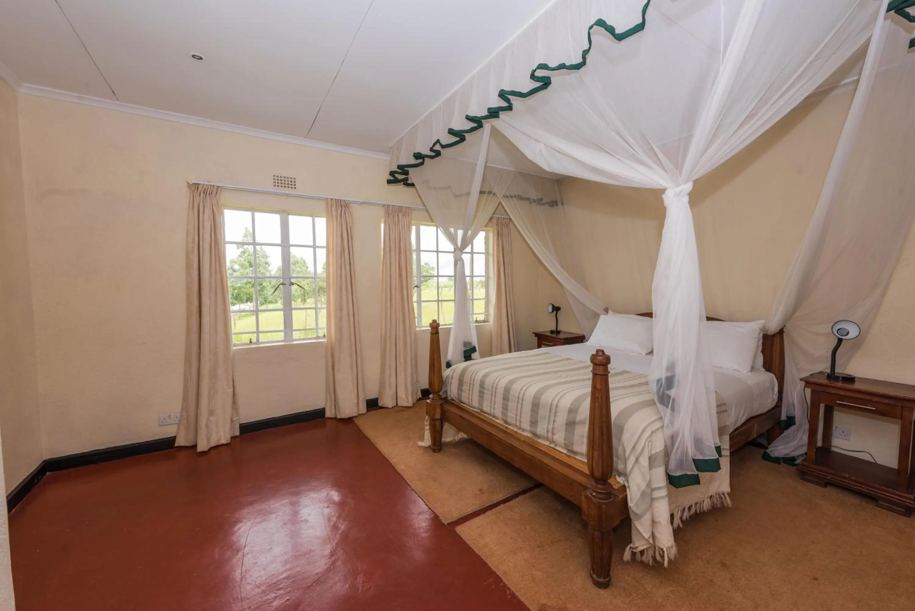 Bed in Game Haven Lodge