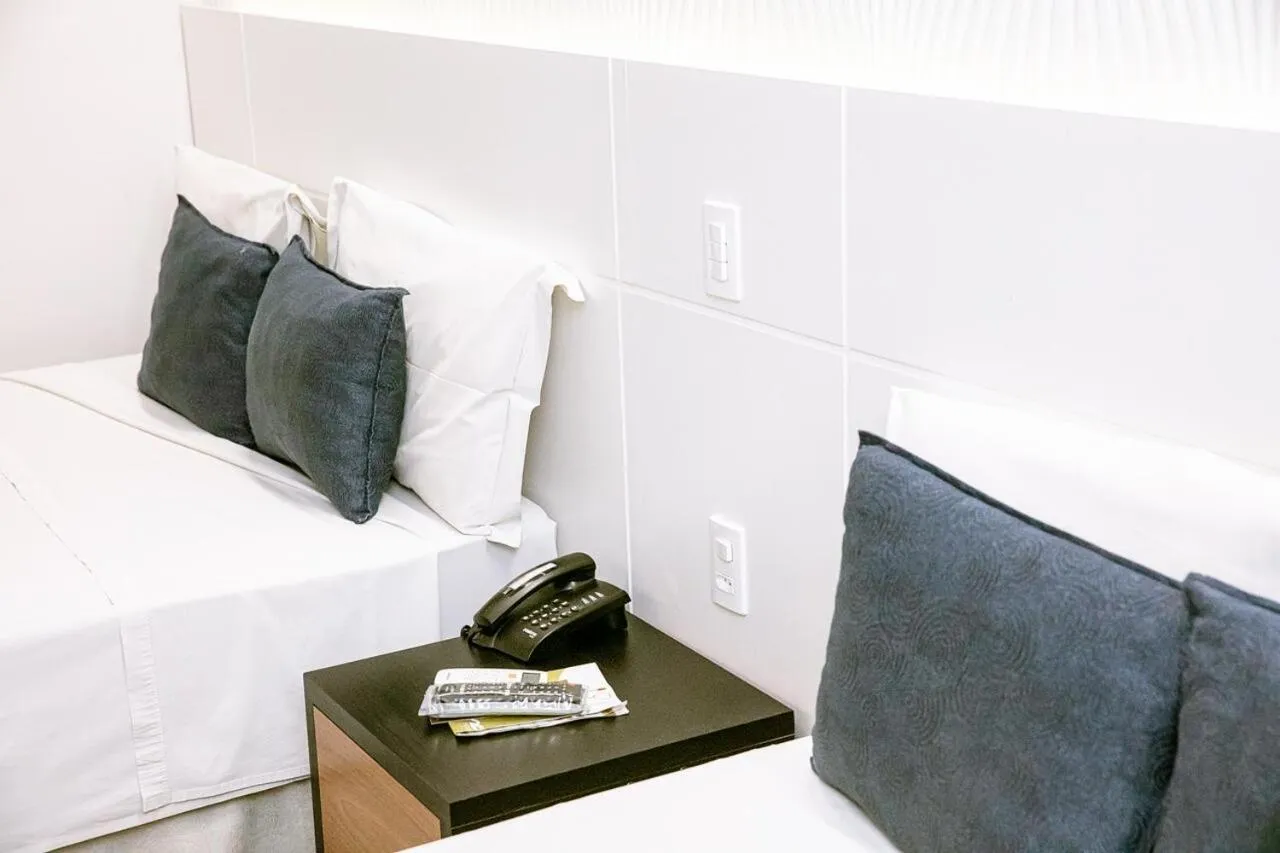 Bed in Fênix Hotel Varginha